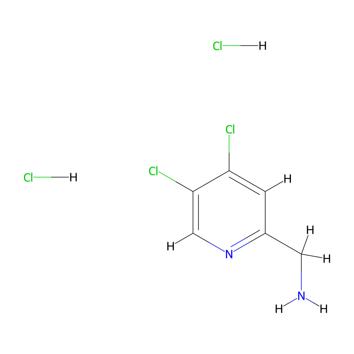 1-(4,5-Dichloropyridin-2-yl)methanamine dihydrochloride molecular structure, CAS 2932440-56-5
