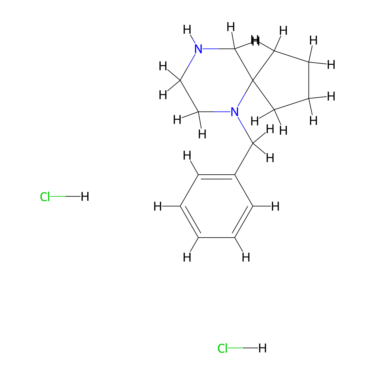 6-Benzyl-6,9-diazaspiro[4.5]decane dihydrochloride molecular structure, CAS 2932440-61-2