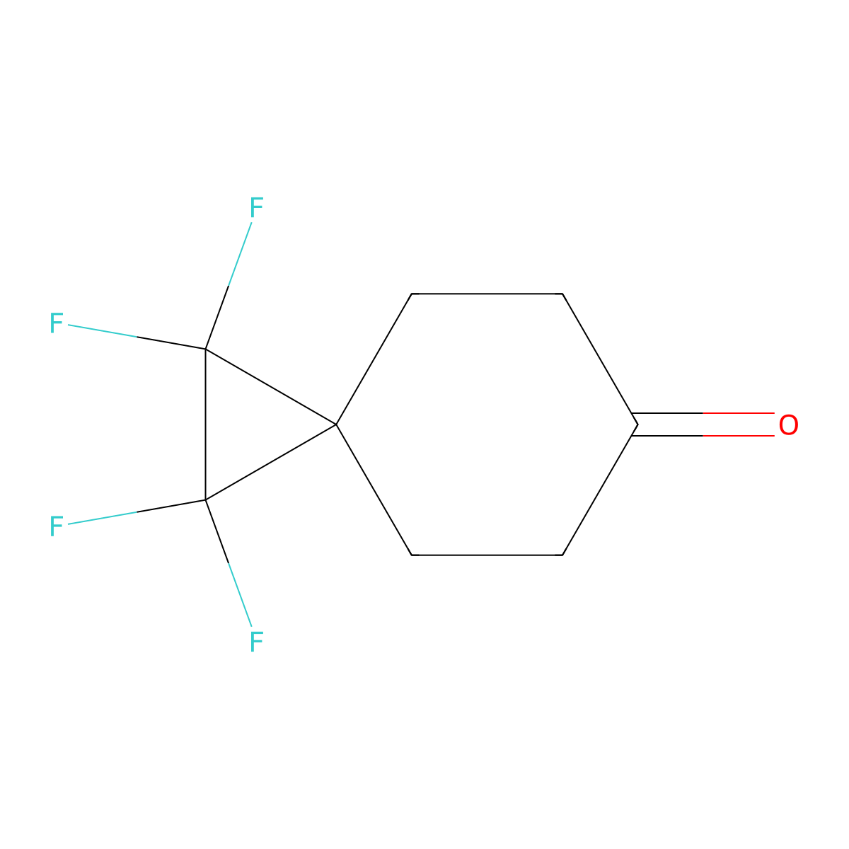 1,1,2,2-Tetrafluorospiro[2.5]octan-6-one molecular structure, CAS 2932440-88-3