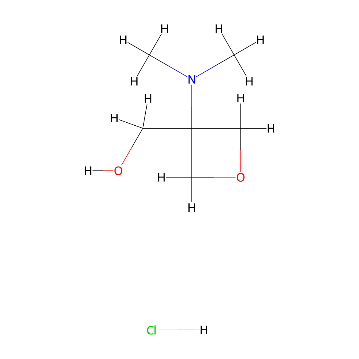[3-(Dimethylamino)oxetan-3-yl]methanol;hydrochloride molecular structure, CAS 2932441-42-2