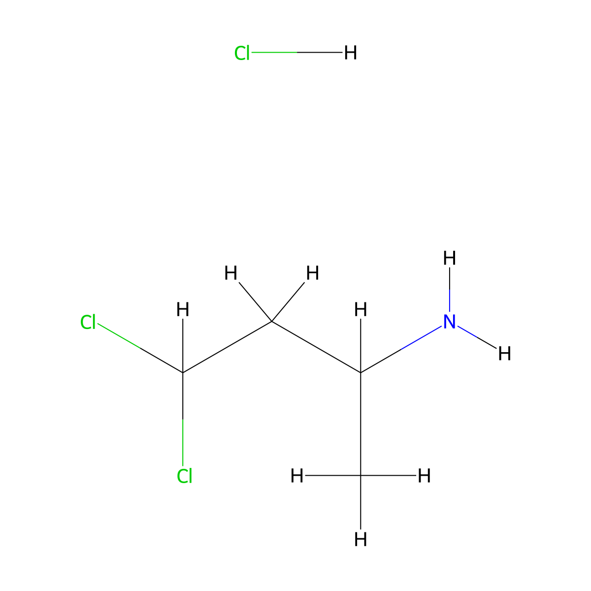 4,4-Dichlorobutan-2-amine hydrochloride molecular structure, CAS 2932441-48-8