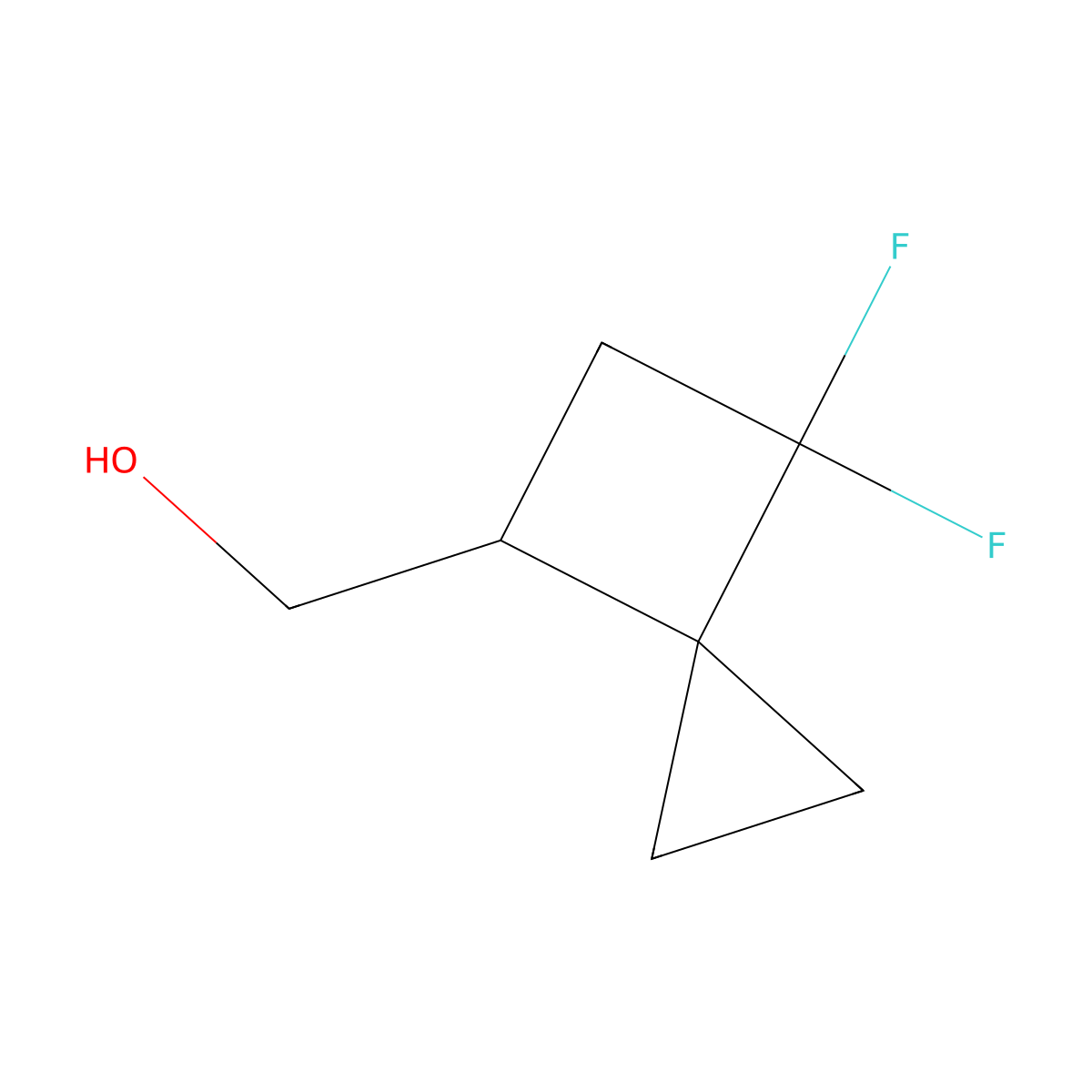 {6,6-Difluorospiro[2.3]hexan-4-yl}methanol molecular structure, CAS 2932441-86-4