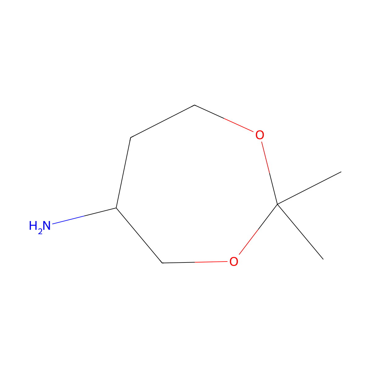 2,2-Dimethyl-1,3-dioxepan-5-amine molecular structure, CAS 2932441-97-7