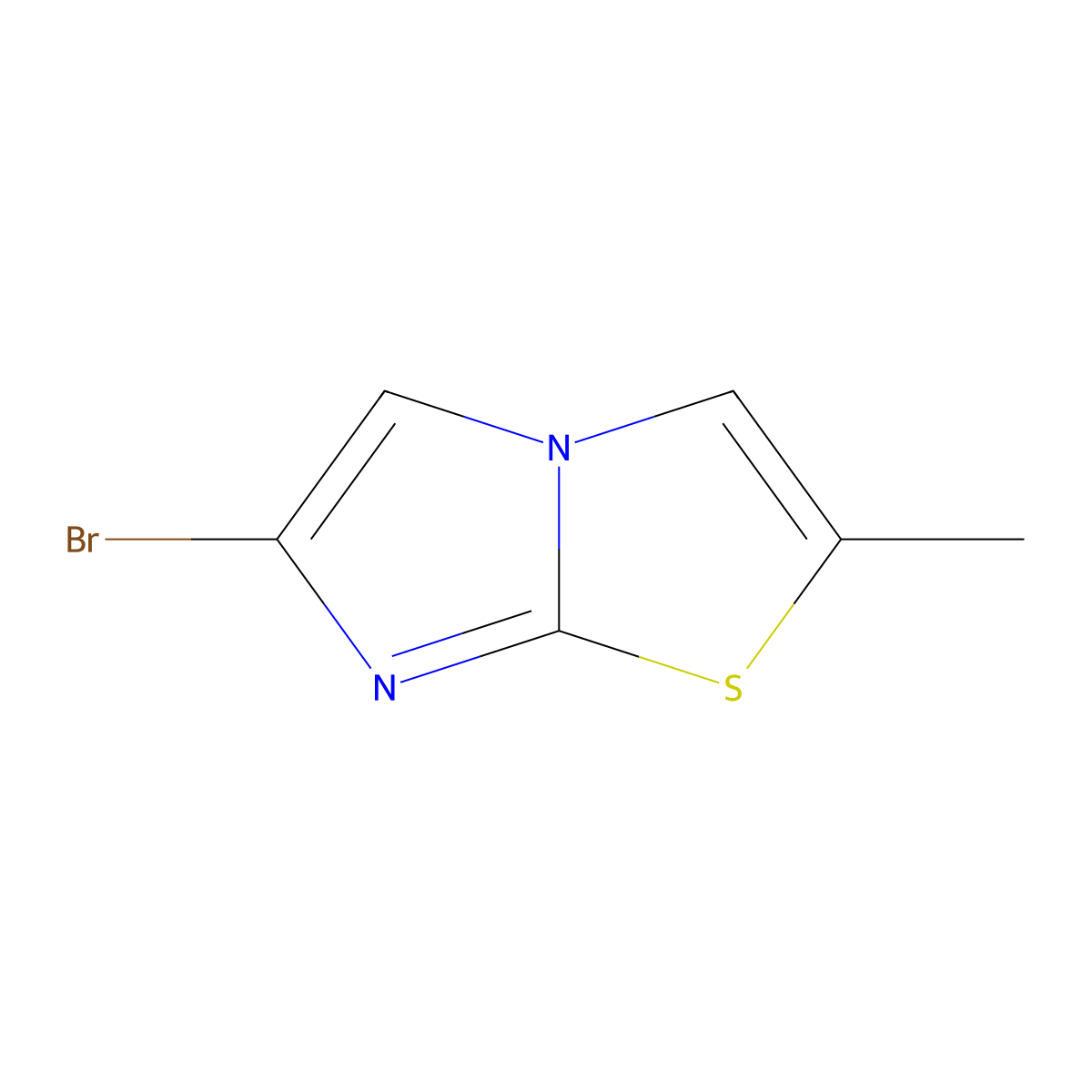 6-Bromo-2-methylimidazo[2,1-b][1,3]thiazole molecular structure, CAS 2932442-27-6