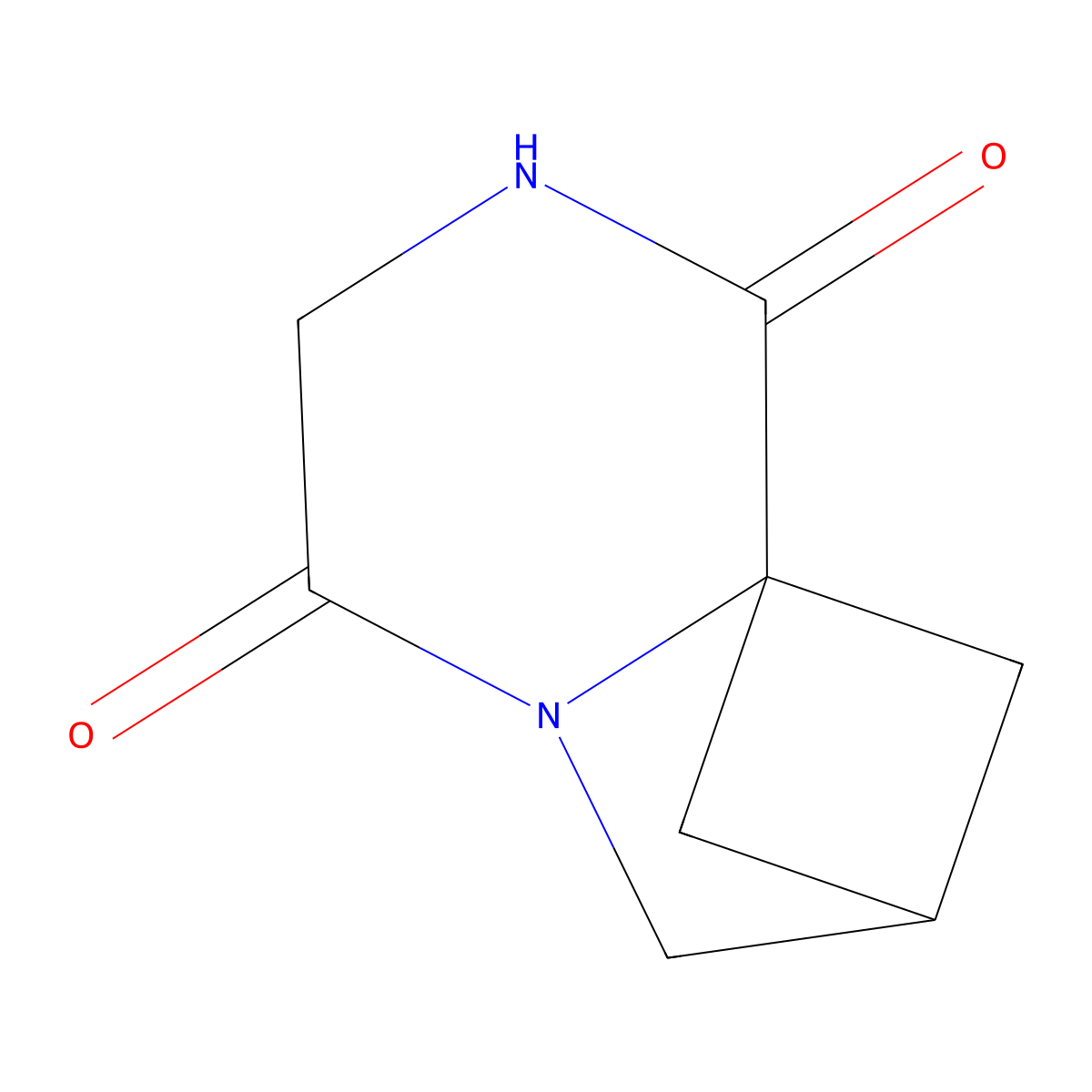 3,6-Diazatricyclo[6.1.1.0,1,6]decane-2,5-dione molecular structure, CAS 2932442-98-1