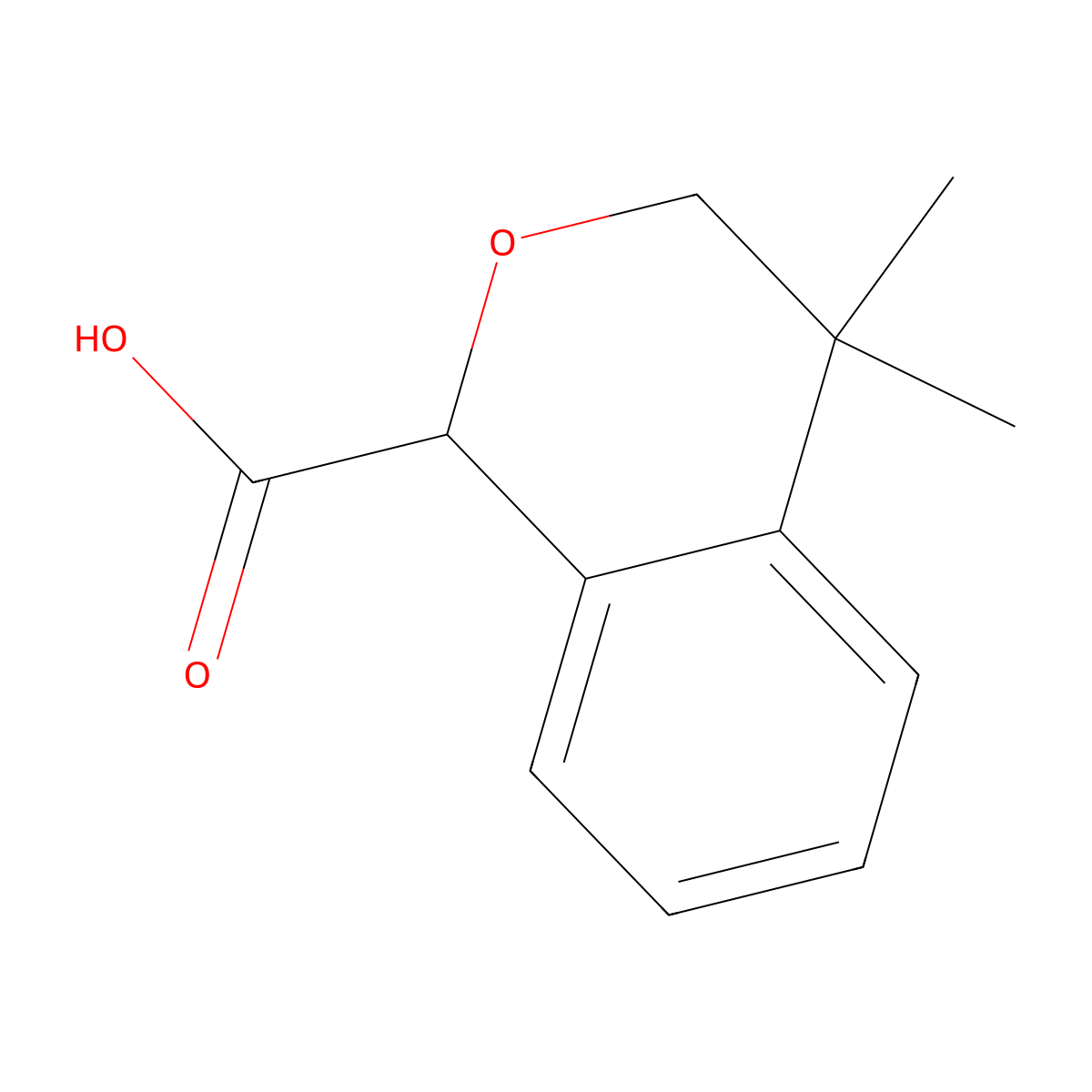 4,4-Dimethyl-1,3-dihydroisochromene-1-carboxylic acid molecular structure, CAS 2932450-90-1