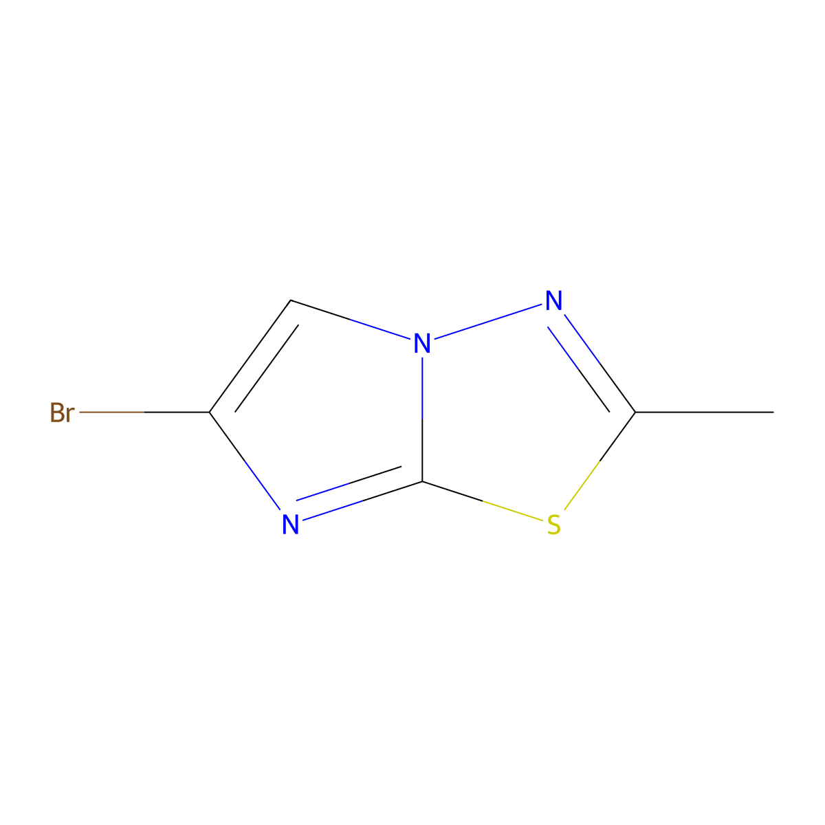 6-Bromo-2-methylimidazo[2,1-b][1,3,4]thiadiazole molecular structure, CAS 2932454-14-1