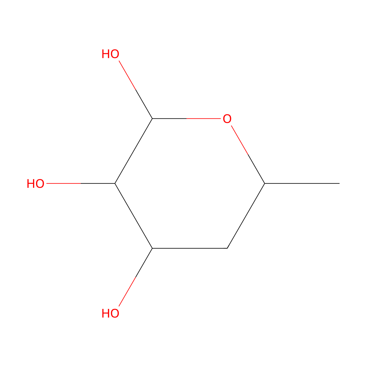 4,6-Dideoxyhexopyranose molecular structure, CAS 29325-32-4