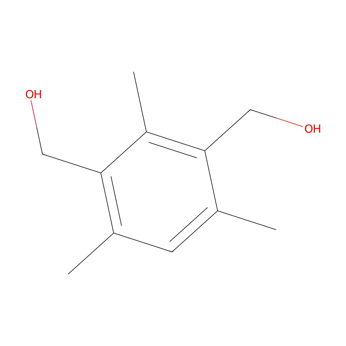 (2,4,6-Trimethyl-1,3-phenylene)dimethanol molecular structure, CAS 29329-35-9