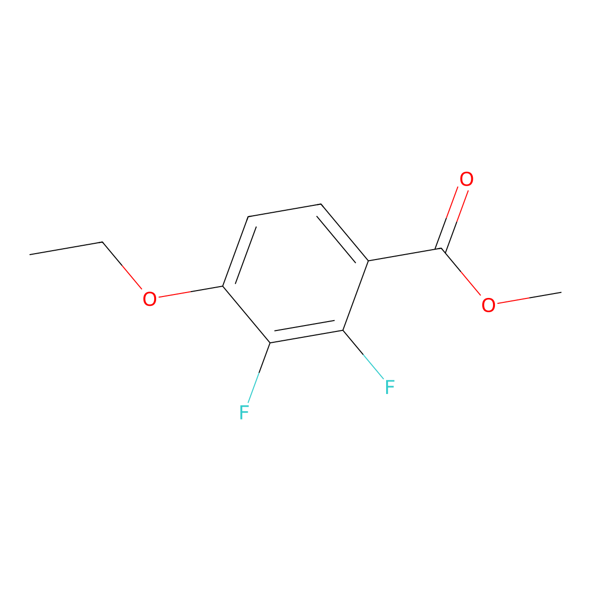 Methyl 4-ethoxy-2,3-difluorobenzoate molecular structure, CAS 293299-93-1
