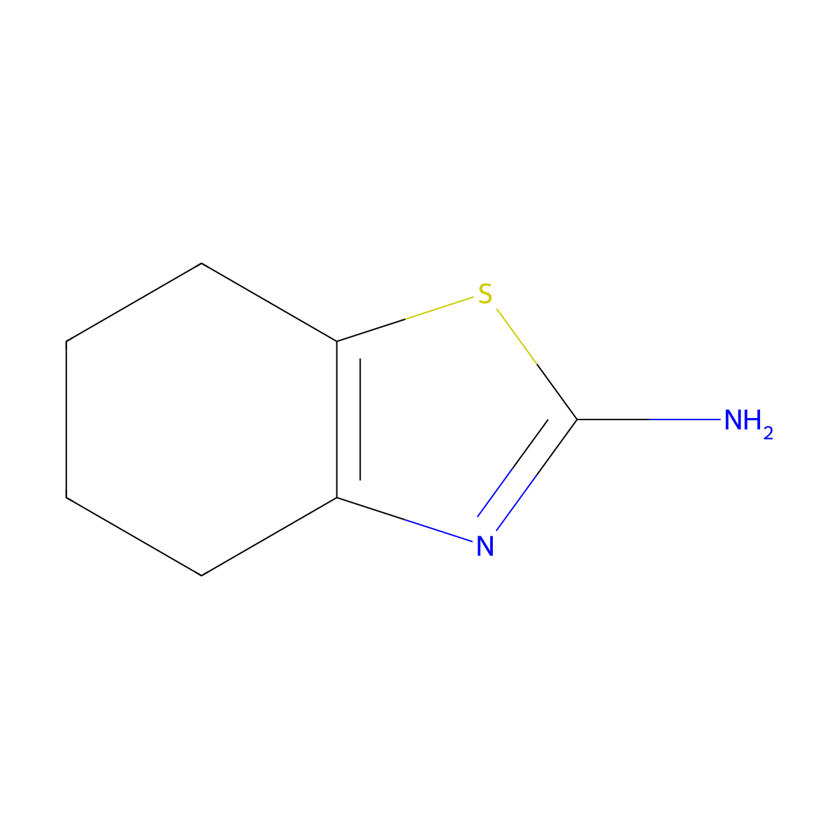 2-Amino-4,5,6,7-tetrahydrobenzothiazole molecular structure, CAS 2933-29-1