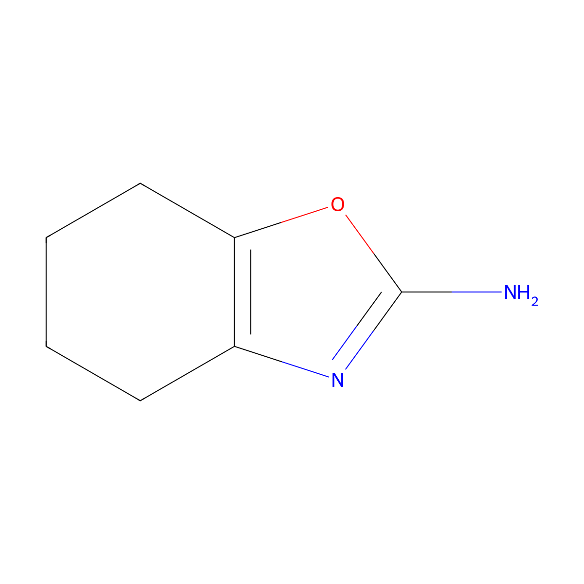 2-Benzoxazolamine, 4,5,6,7-tetrahydro- molecular structure, CAS 2933-42-8