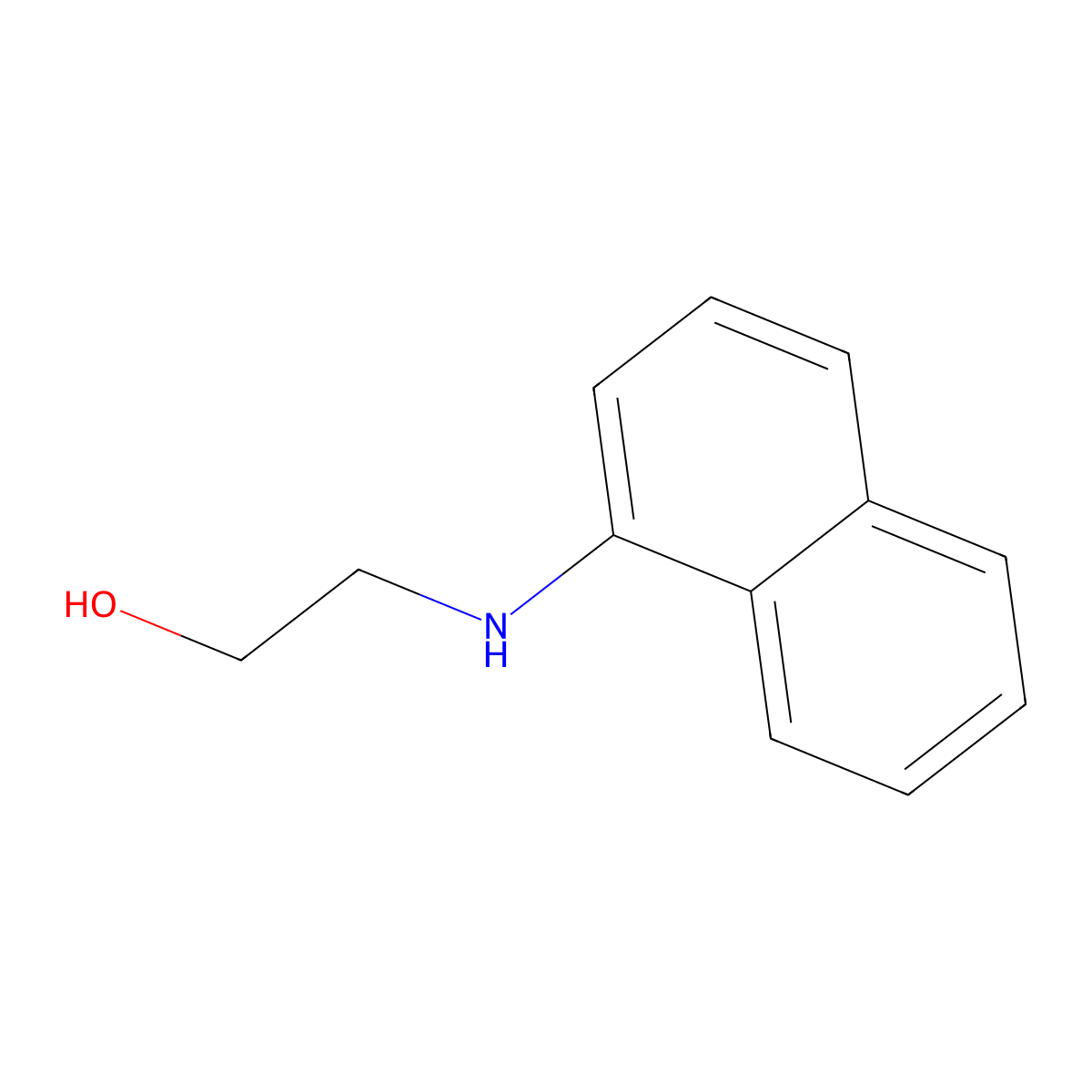 2-(1-Naphthalenylamino)ethanol molecular structure, CAS 2933-59-7