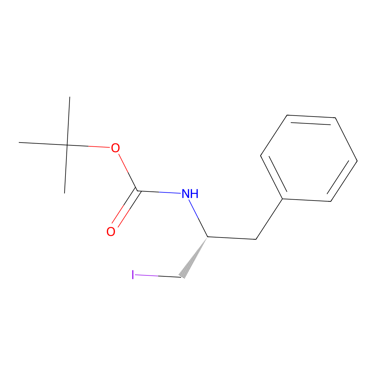 N-[(1R)-1-(Iodomethyl)-2-phenylethyl]carbamic Acid 1,1-Dimethylethyl Ester molecular structure, CAS 293305-69-8