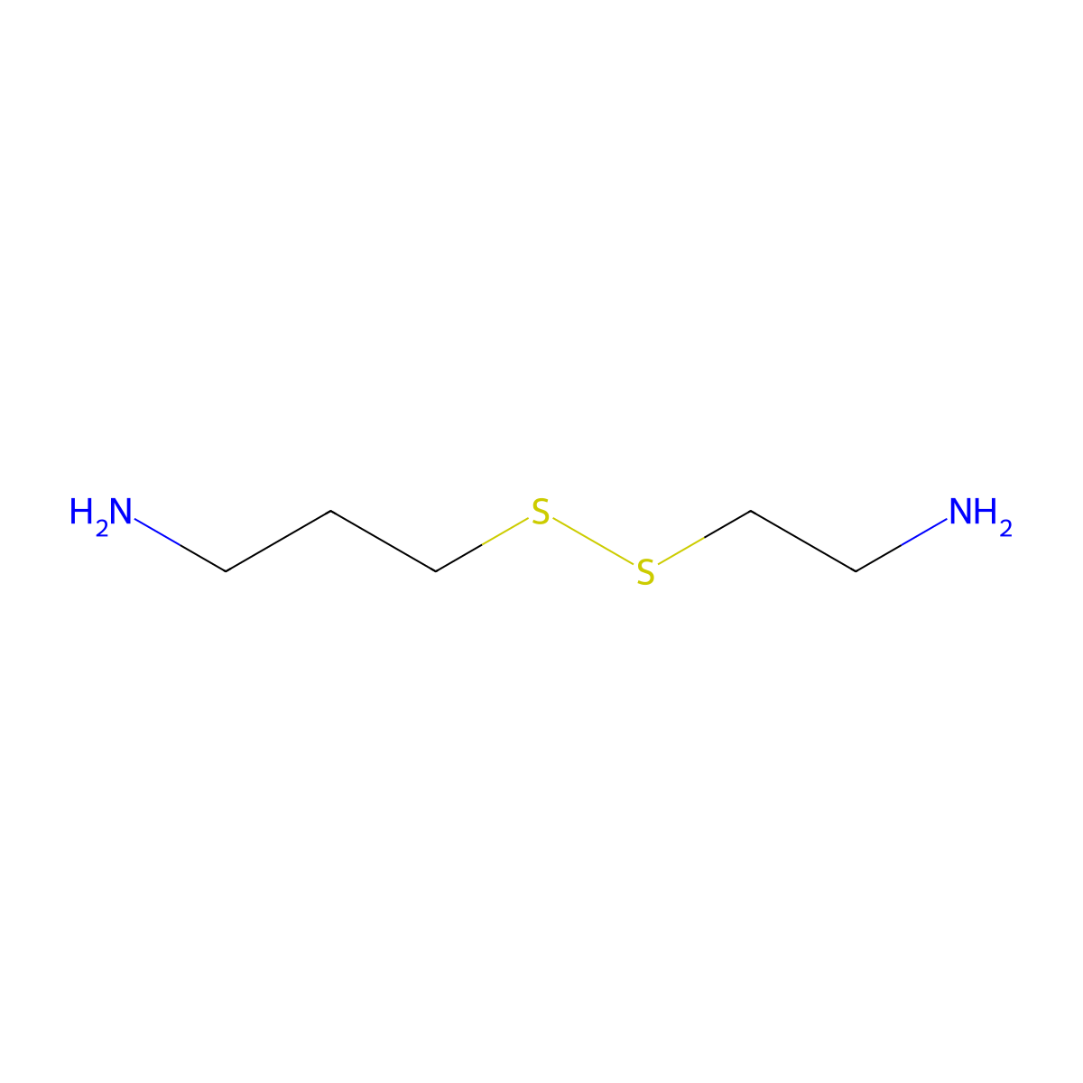 3-[(2-Aminoethyl)disulfanyl]propan-1-amine molecular structure, CAS 293309-23-6