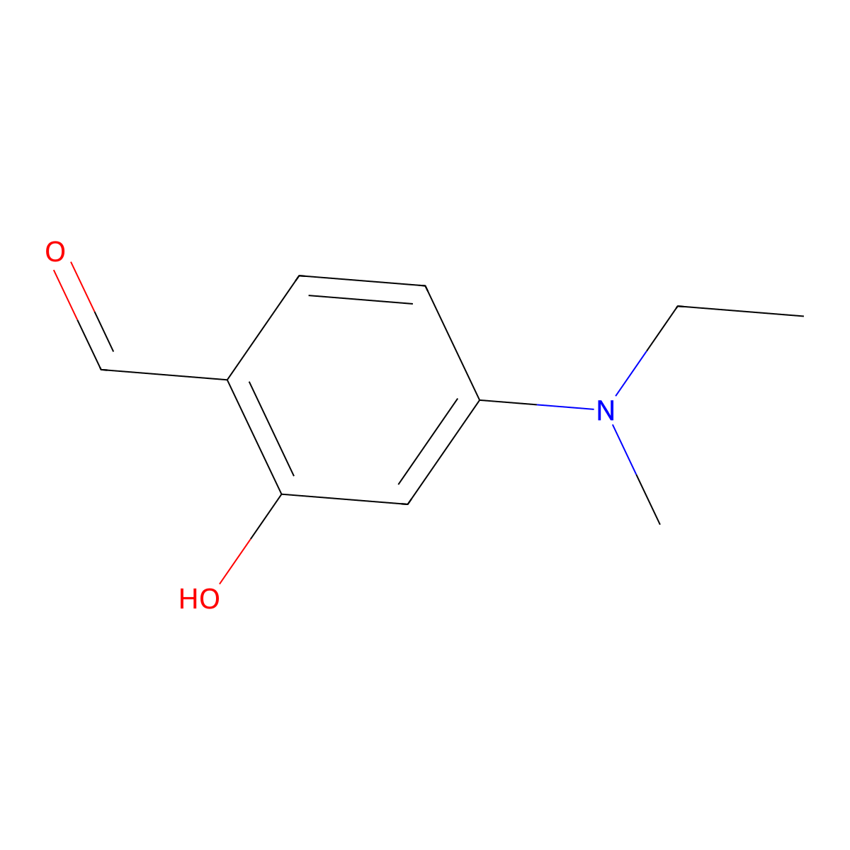 4-[Ethyl(methyl)amino]-2-hydroxybenzaldehyde molecular structure, CAS 293315-24-9
