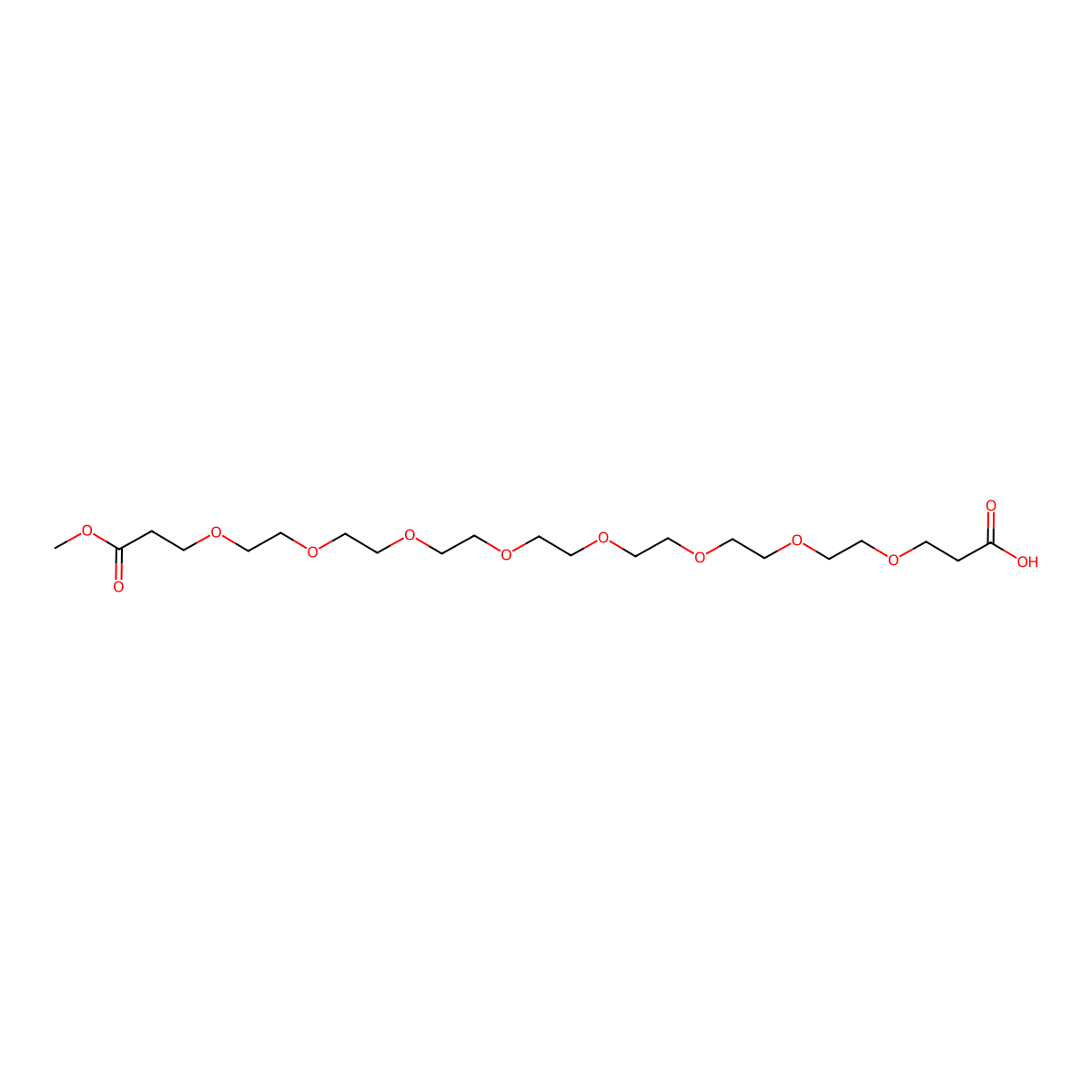 3-Oxo-2,6,9,12,15,18,21,24,27-nonaoxatriacontan-30-oic acid molecular structure, CAS 2933174-96-8