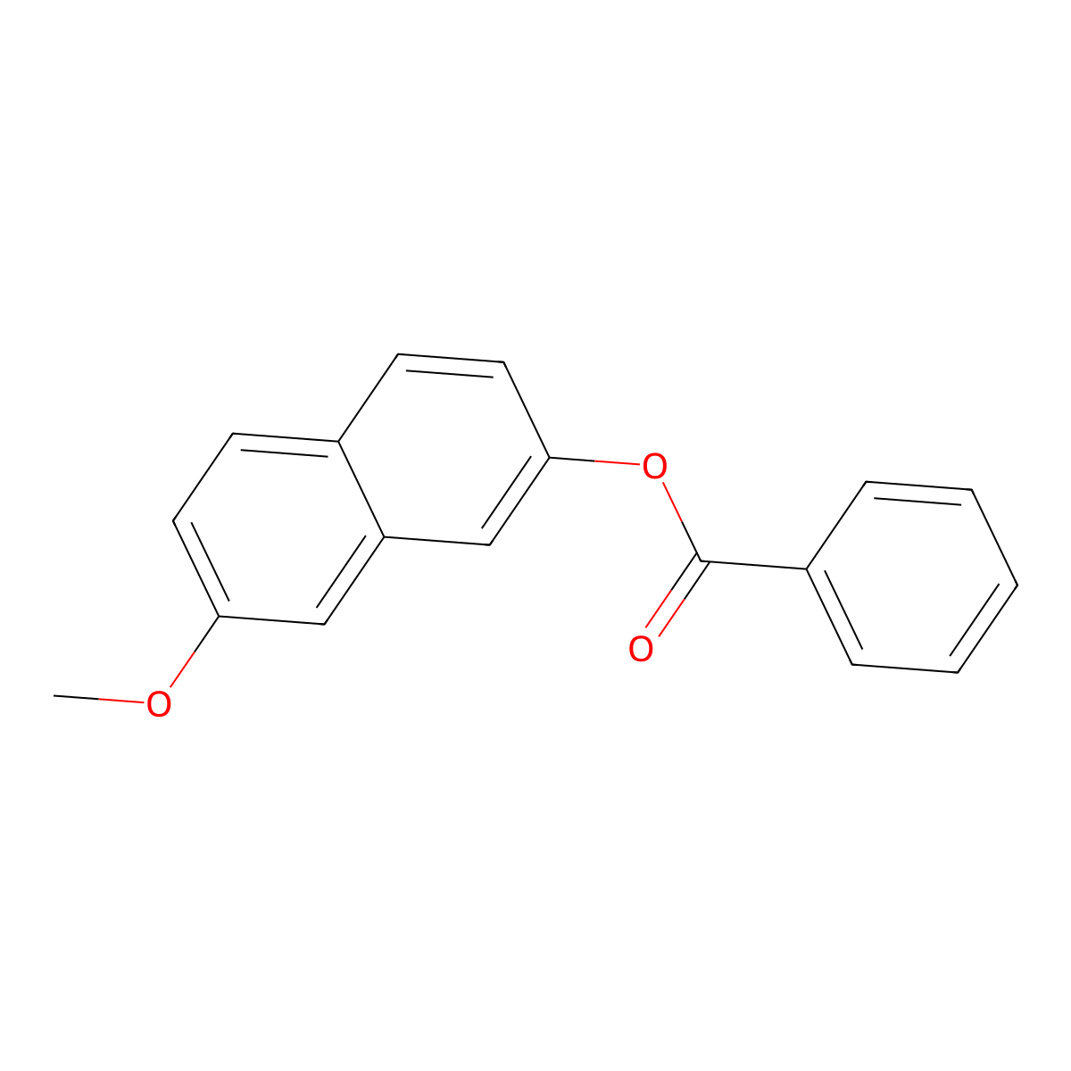 7-Methoxynaphthalen-2-yl benzoate molecular structure, CAS 293325-36-7