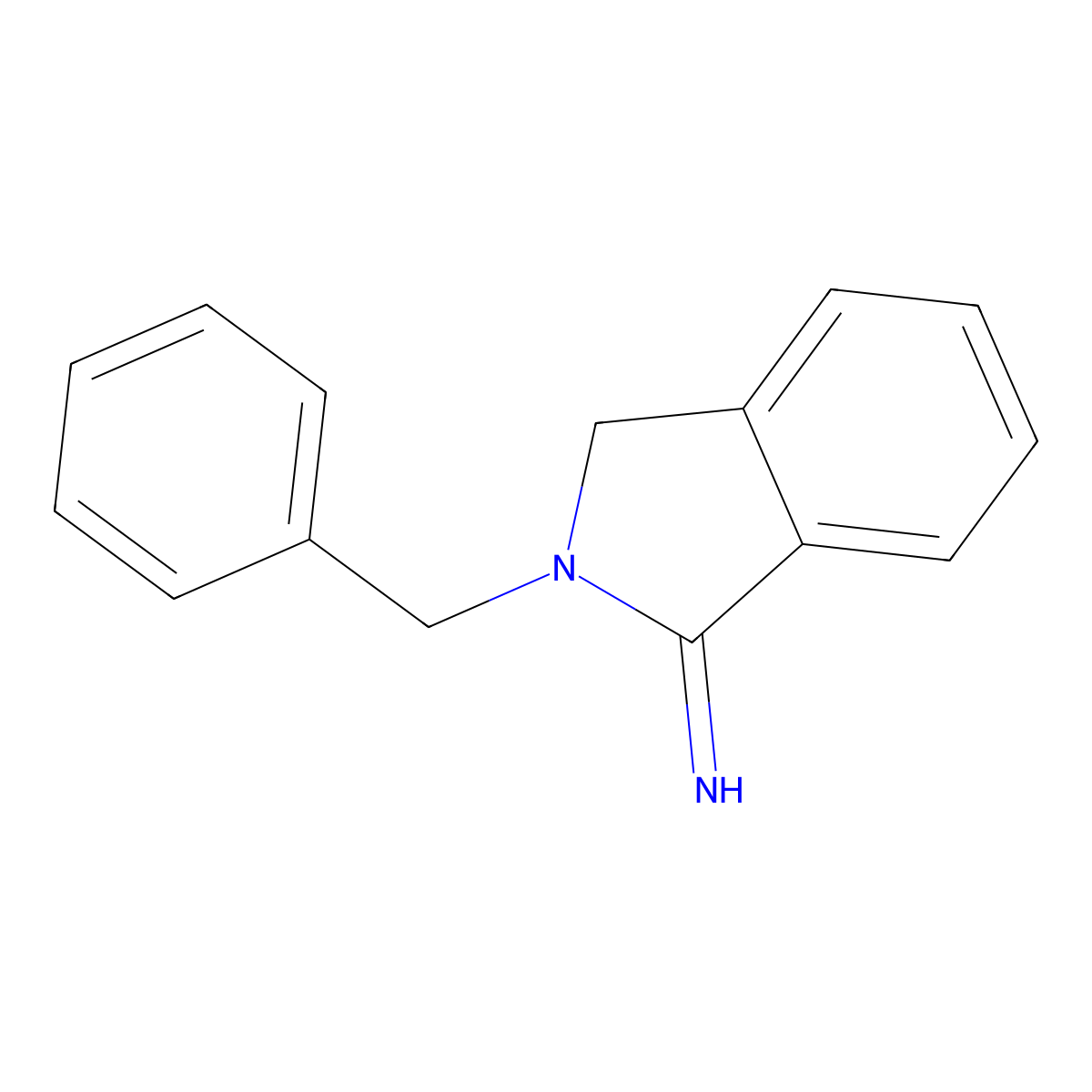 2-Benzylisoindolin-1-imine molecular structure, CAS 293329-84-7
