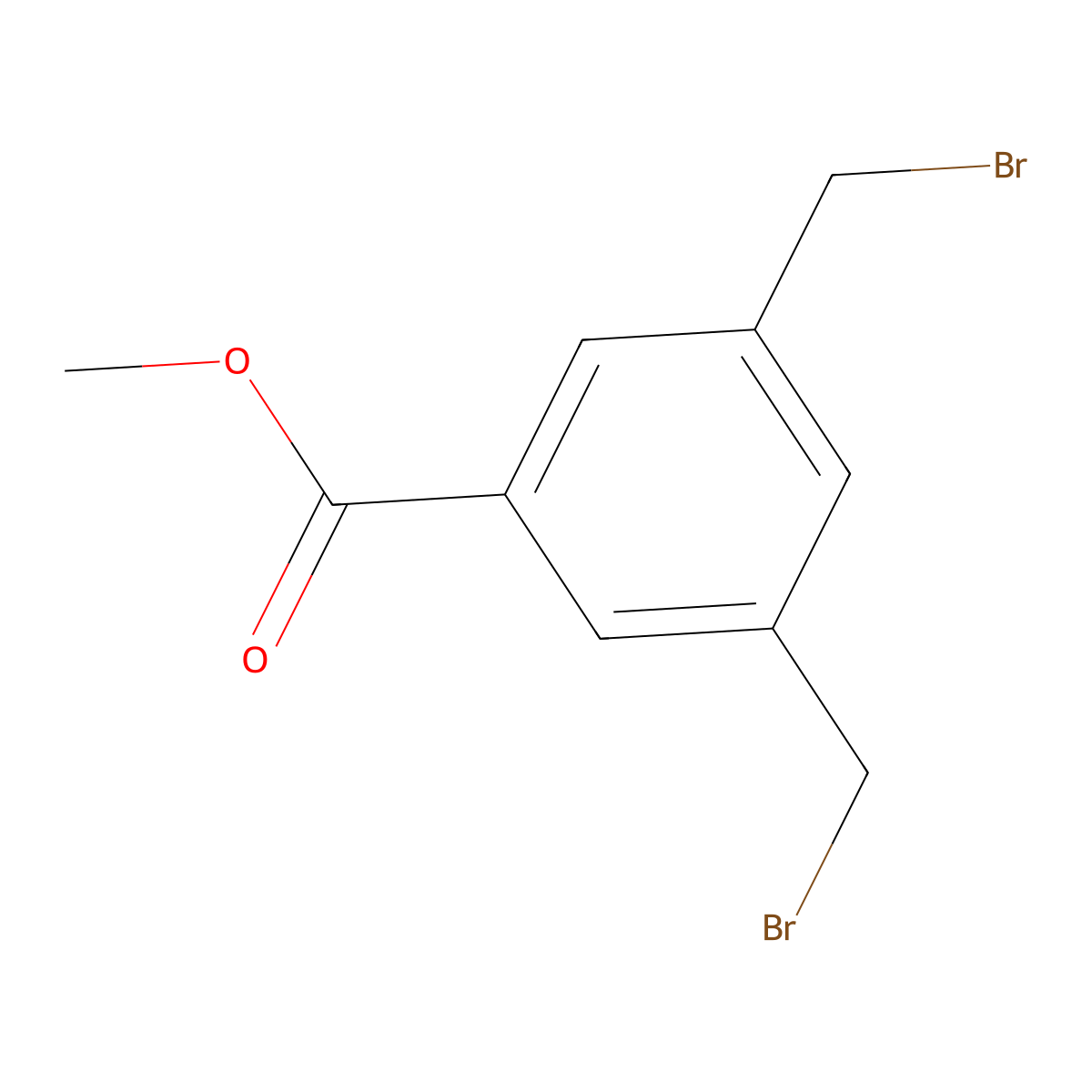 Methyl 3,5-bis(bromomethyl)benzoate molecular structure, CAS 29333-41-3
