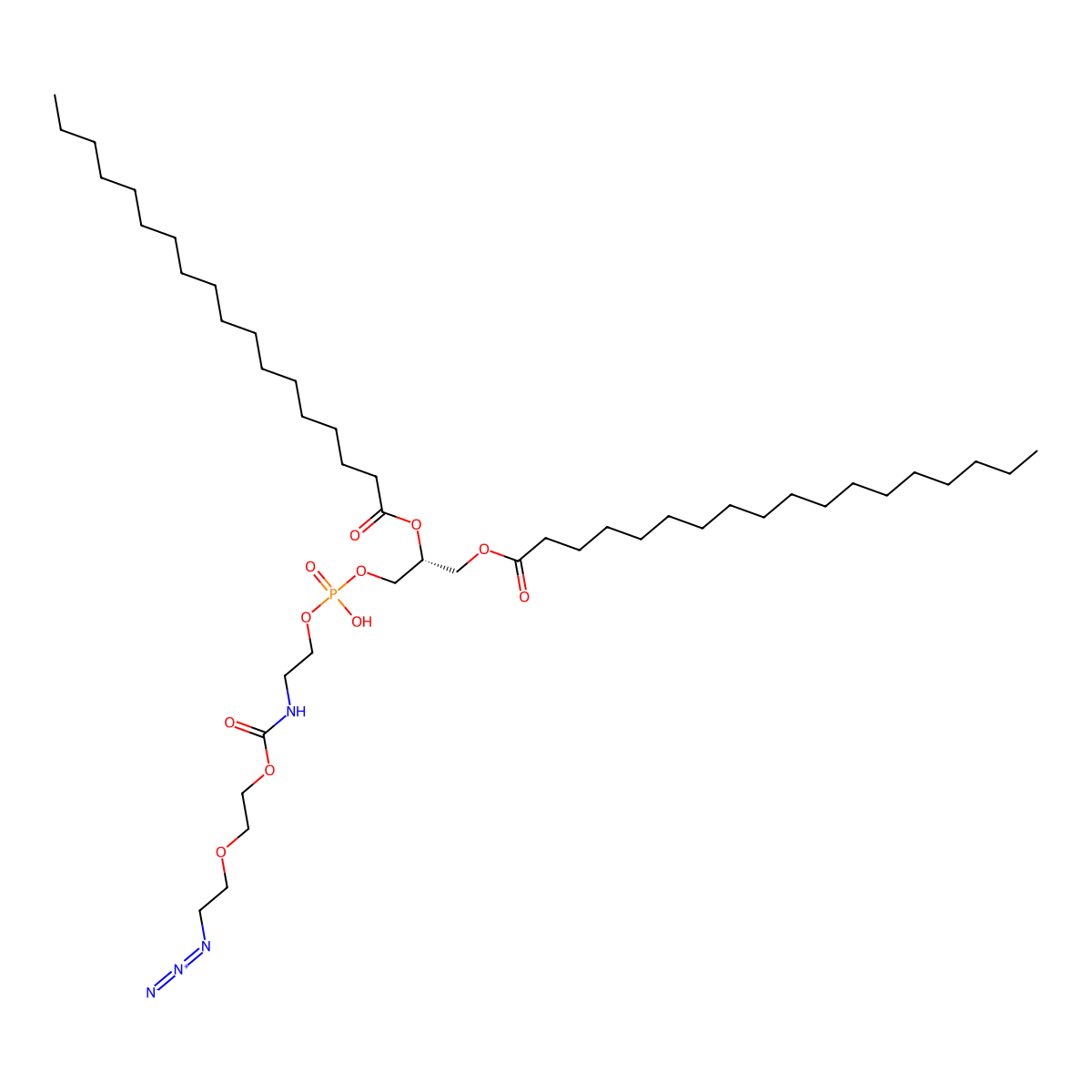 Dspe-peg-azide molecular structure, CAS 2933357-87-8