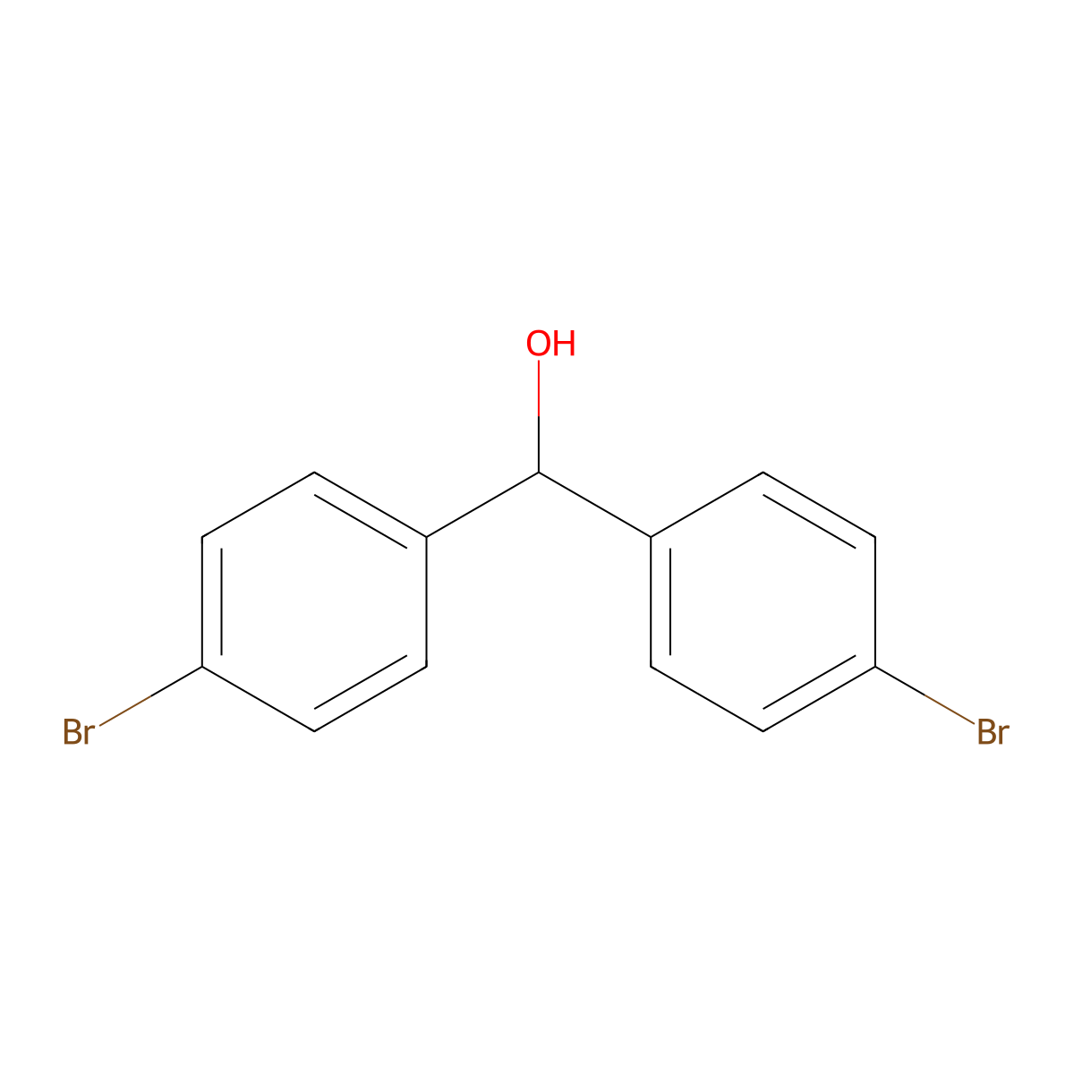 4,4'-Dibromobenzhydrol molecular structure, CAS 29334-18-7
