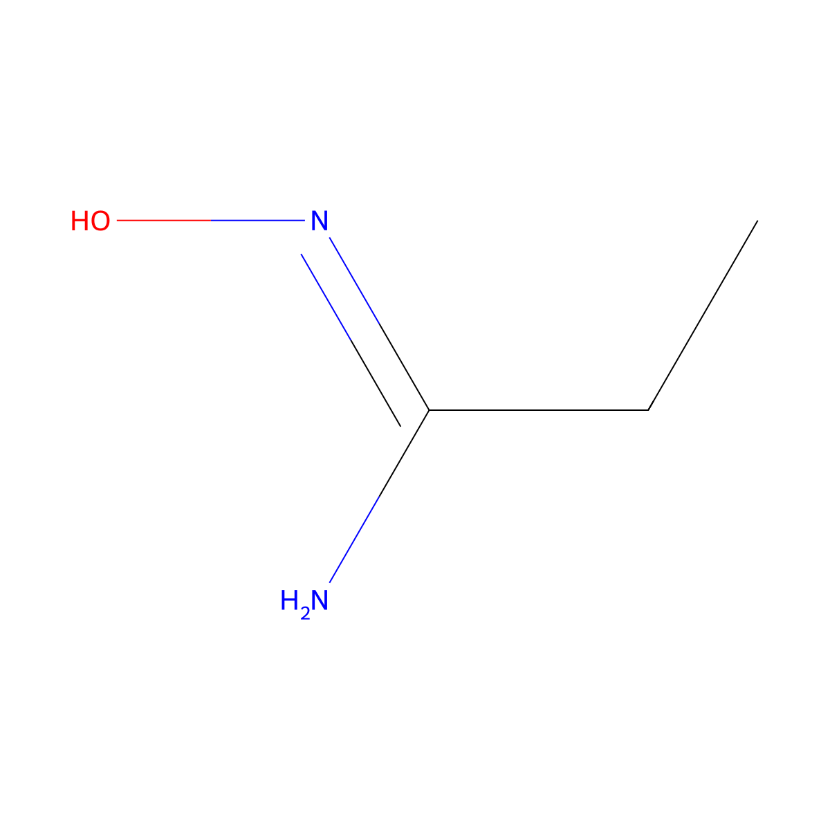 N-Hydroxypropionimidamide molecular structure, CAS 29335-36-2
