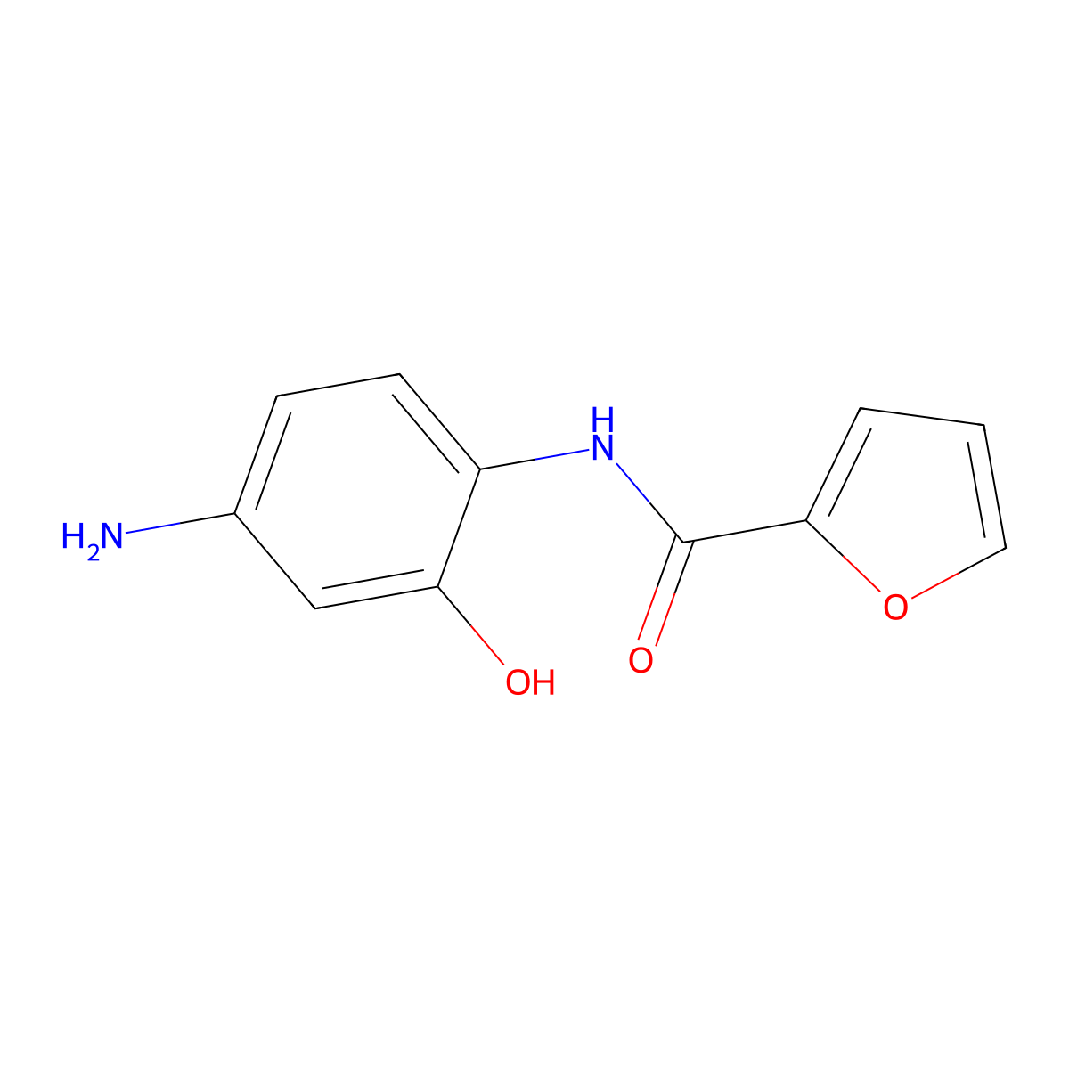 N-(4-amino-2-hydroxyphenyl)furan-2-carboxamide molecular structure, CAS 29337-97-1