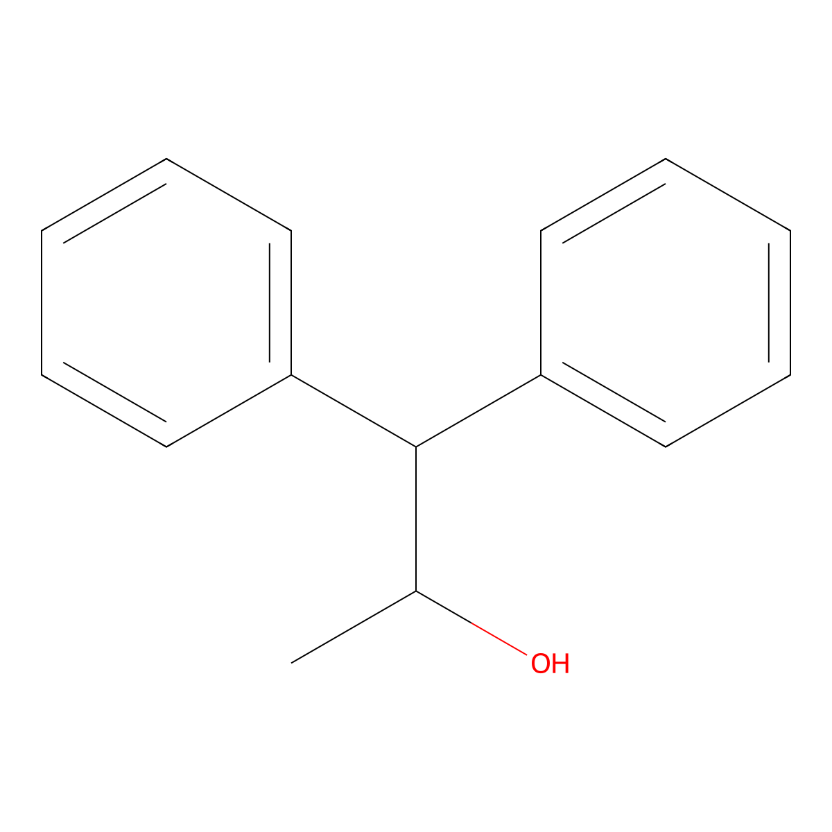 alpha-Methyl-beta-phenylbenzeneethanol molecular structure, CAS 29338-49-6