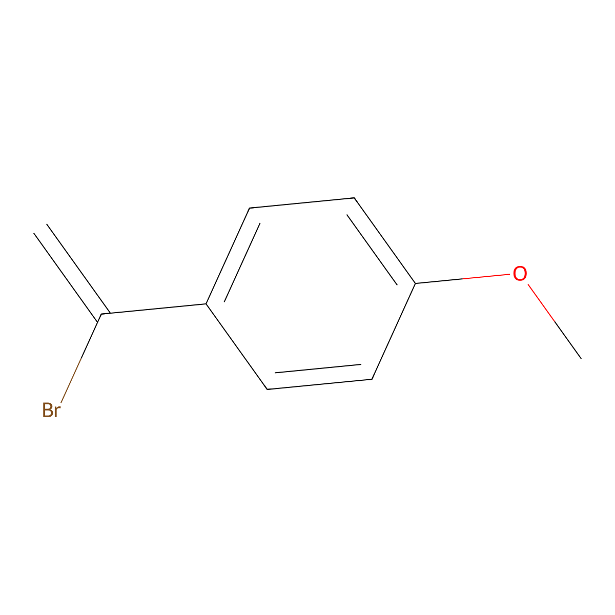 1-(1-Bromovinyl)-4-methoxybenzene molecular structure, CAS 29338-71-4