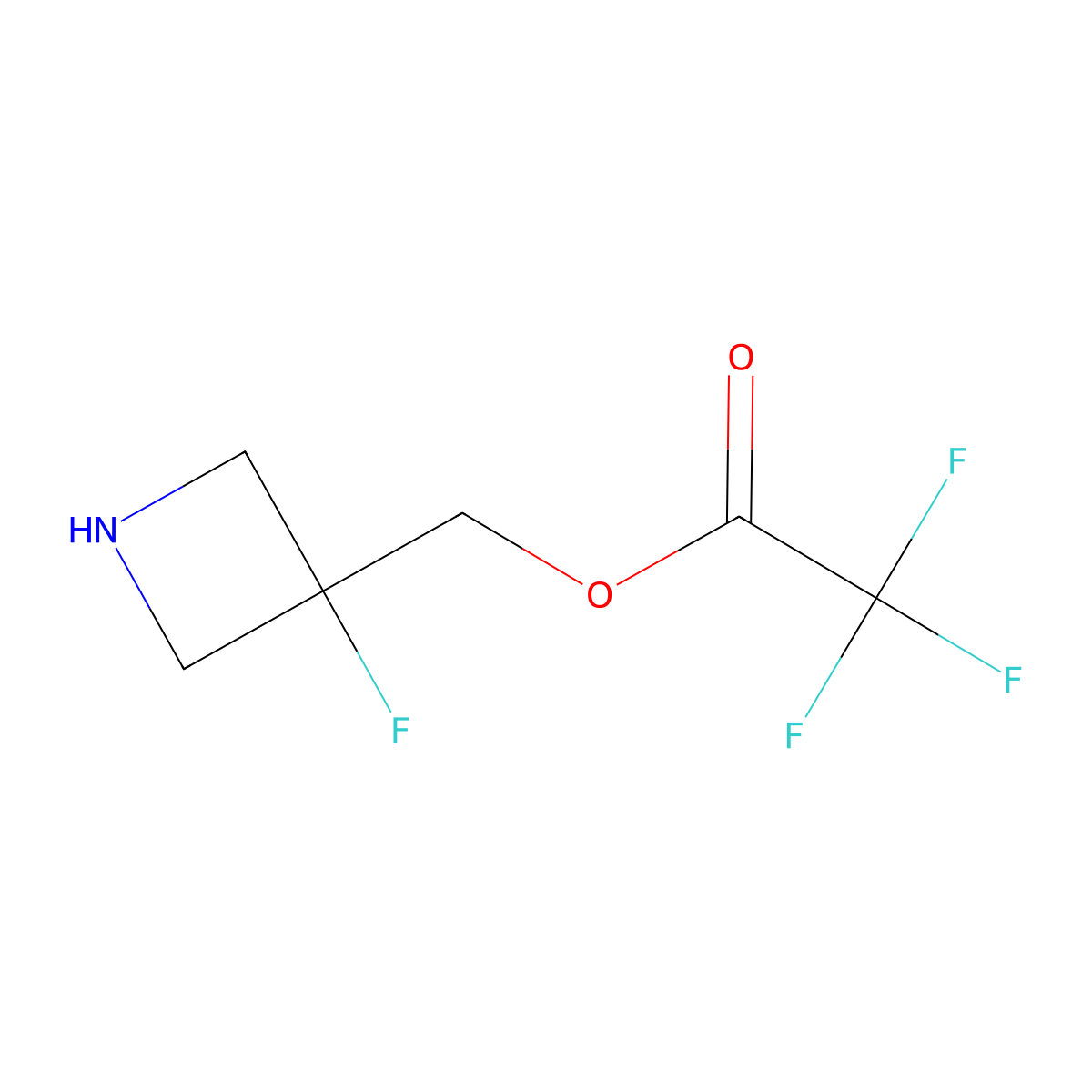 (3-Fluoroazetidin-3-yl)methanol Trifluoroacetate molecular structure, CAS 2933897-17-5