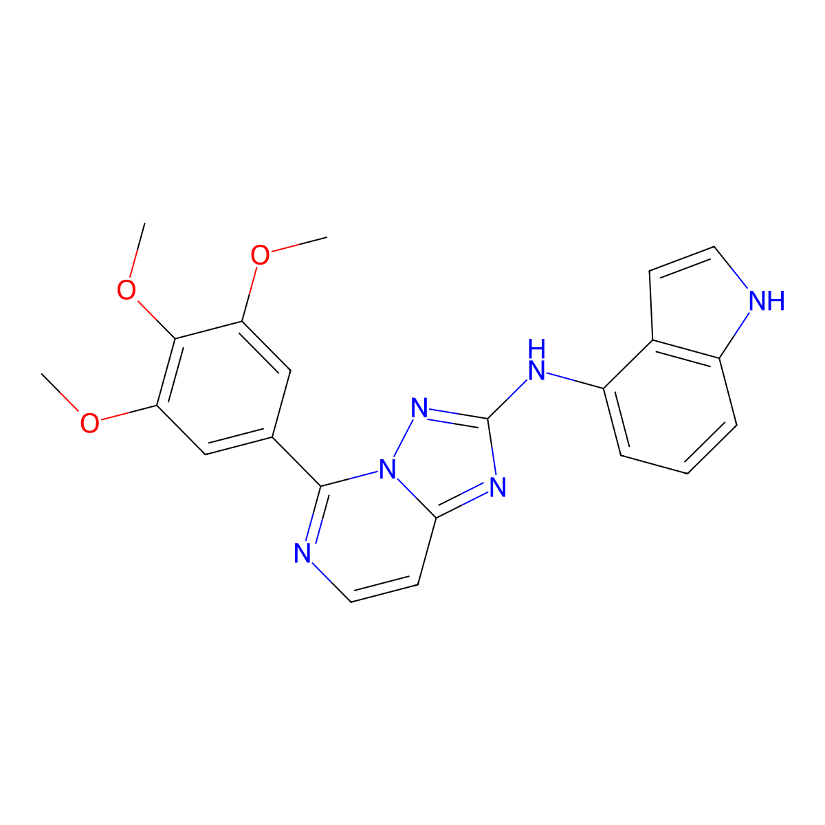 Tubulin/JAK2-IN-1 molecular structure, CAS 2933938-46-4