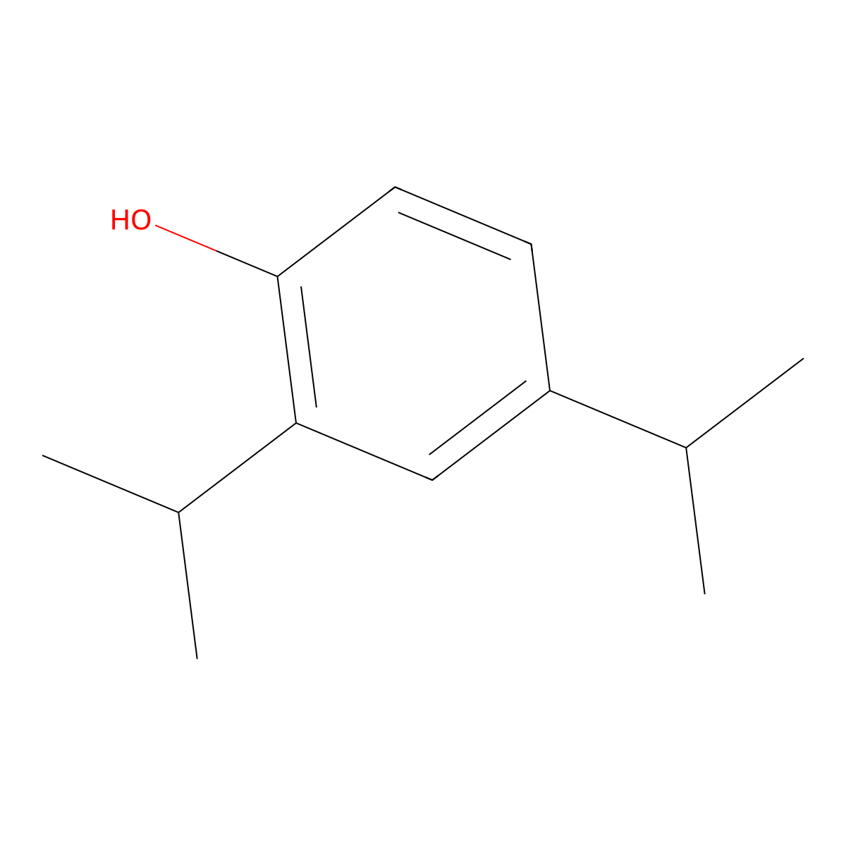 2,4-Diisopropylphenol molecular structure, CAS 2934-05-6