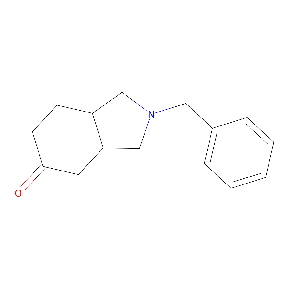 2-benzyl-octahydro-1H-isoindol-5-one molecular structure, CAS 29341-48-8