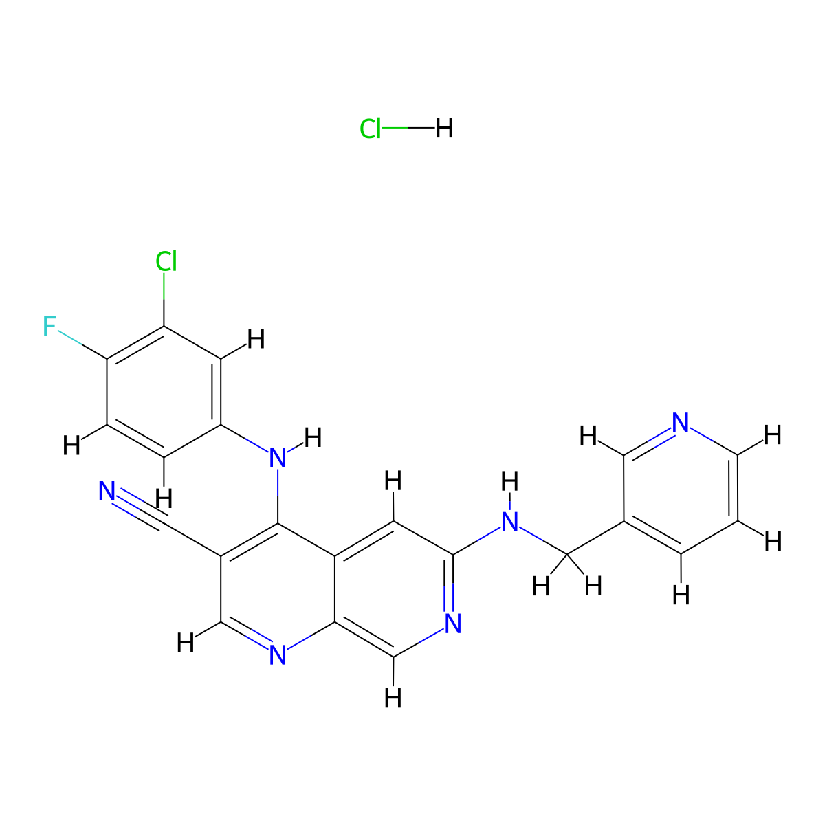 Tpl2 Kinase Inhibitor (hydrochloride) molecular structure, CAS 2934185-09-6