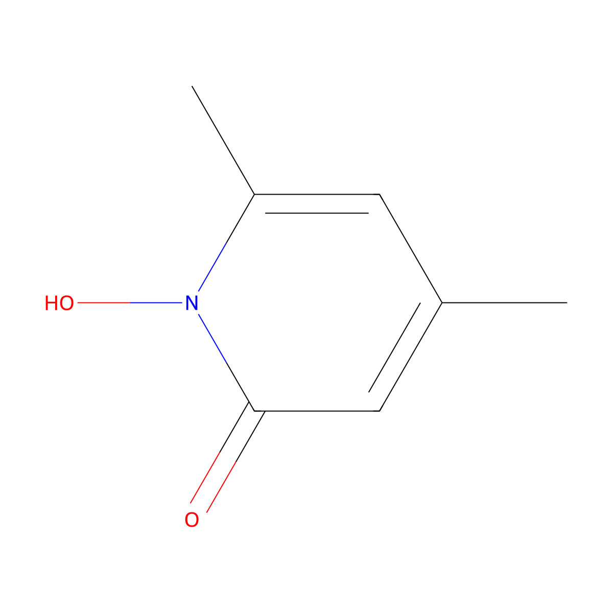Metipirox molecular structure, CAS 29342-02-7