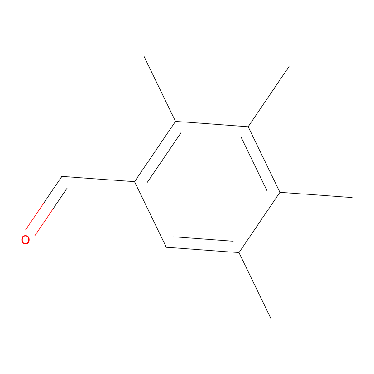 2,3,4,5-Tetramethylbenzaldehyde molecular structure, CAS 29344-95-4