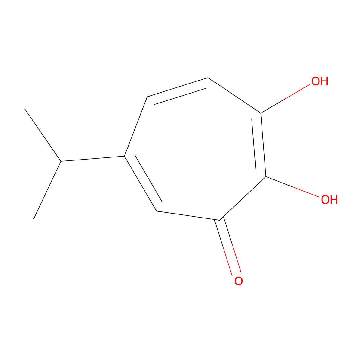 Beta-Thujaplicinol molecular structure, CAS 29346-20-1