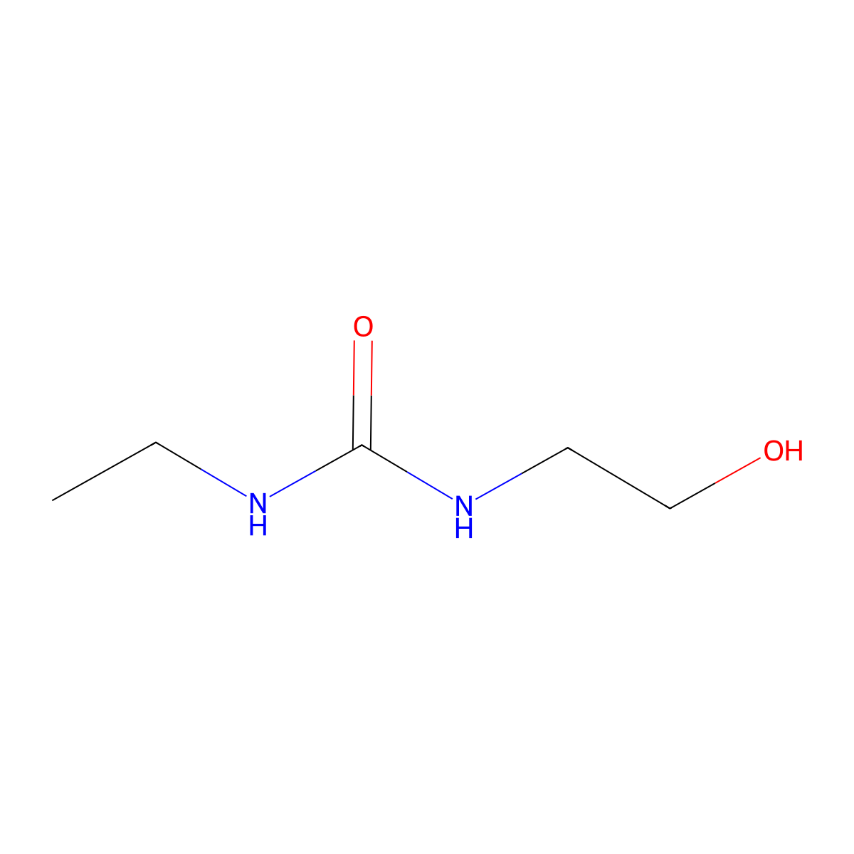 1-Ethyl-3-(2-hydroxyethyl)urea molecular structure, CAS 29346-51-8