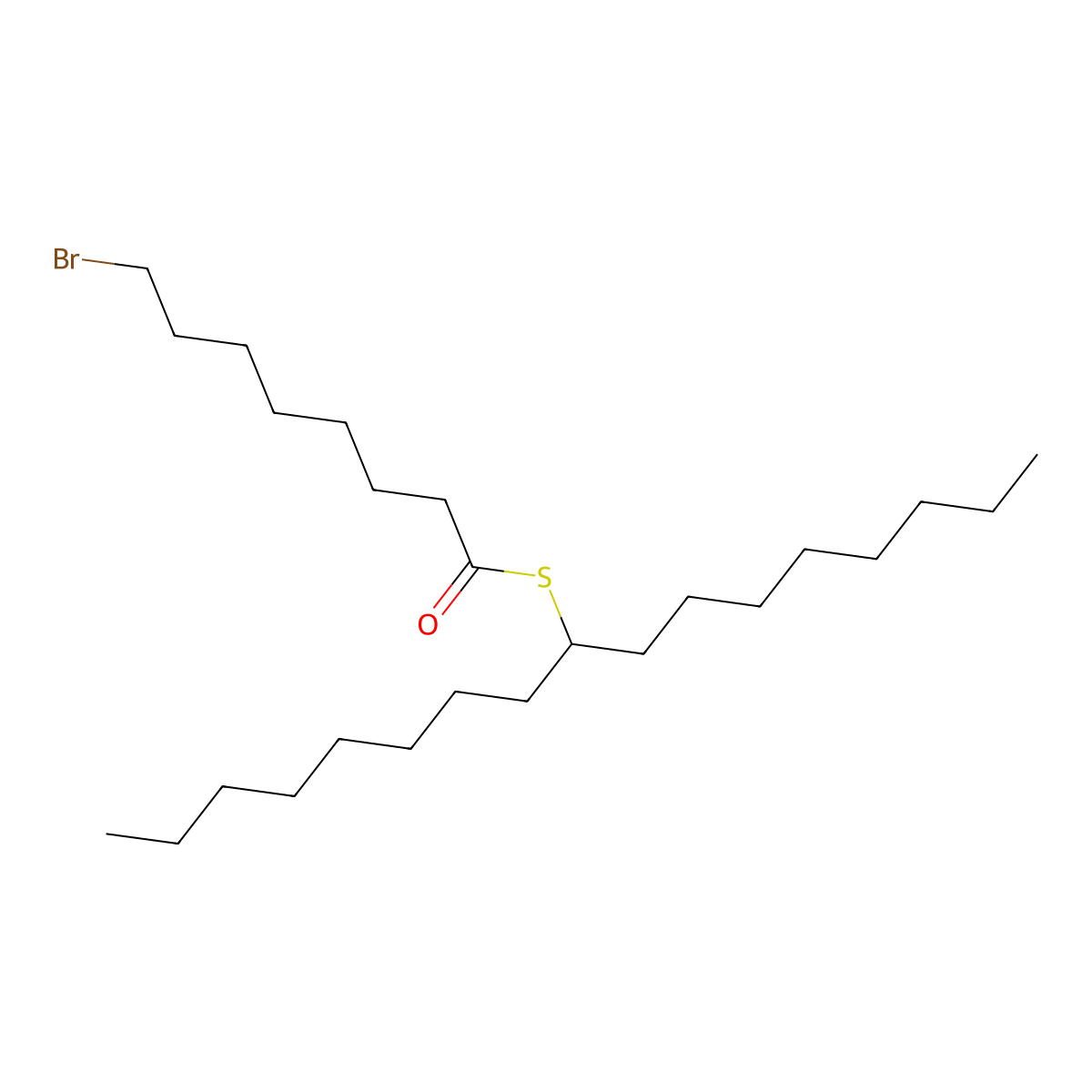 S-heptadecan-9-yl 8-bromooctanethioate molecular structure, CAS 2934727-06-5