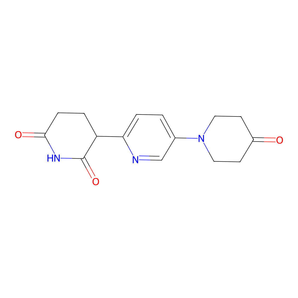 3-[5-(4-Oxopiperidin-1-YL)pyridin-2-YL]piperidine-2,6-dione molecular structure, CAS 2934804-74-5