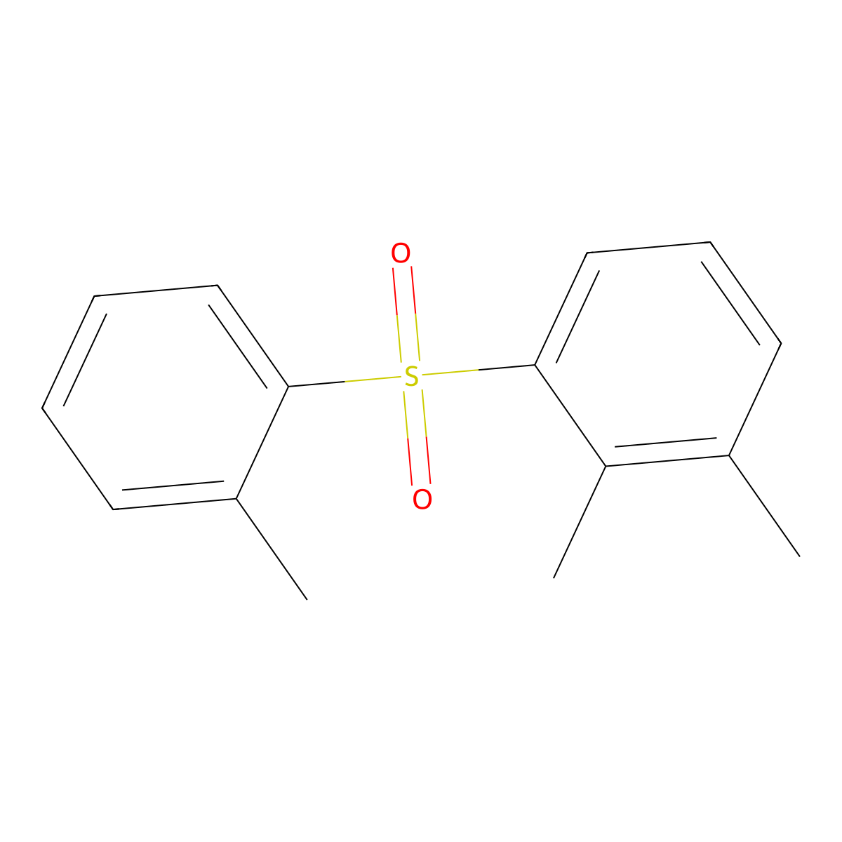 Benzene, dimethyl[(methylphenyl)sulfonyl]- molecular structure, CAS 29349-67-5