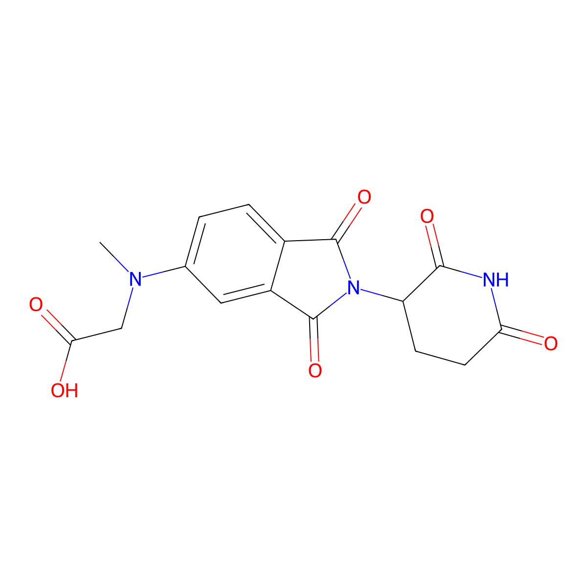 2-{[2-(2,6-dioxopiperidin-3-yl)-1,3-dioxo-2,3-dihydro-1H-isoindol-5-yl](methyl)amino}acetic acid molecular structure, CAS 2935049-81-1