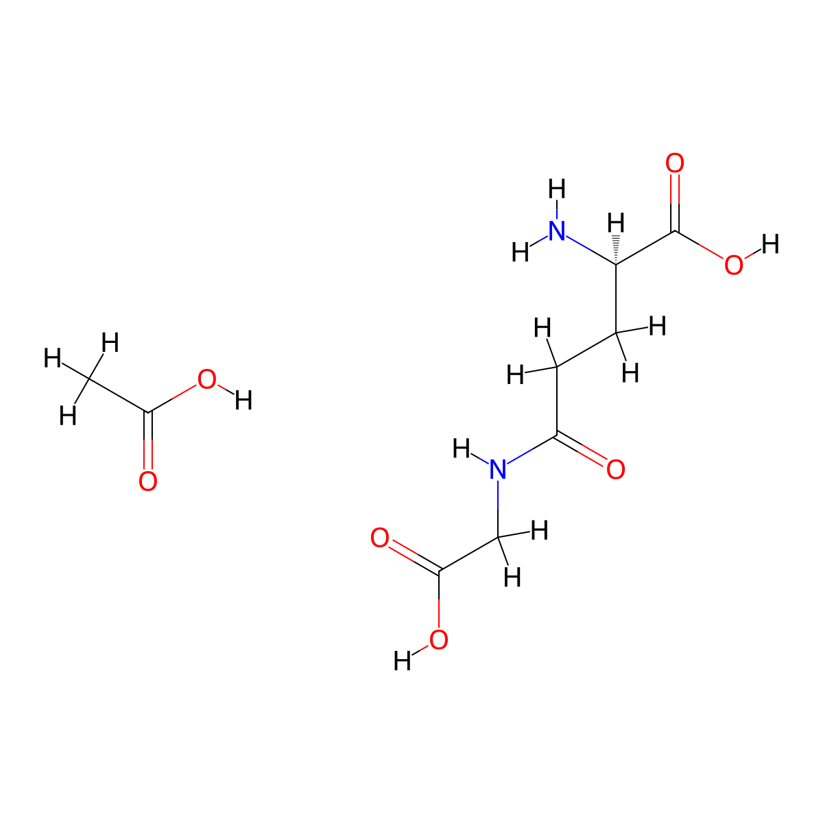 gamma-DGG acetate(6729-55-1 free base) molecular structure, CAS 2935387-13-4