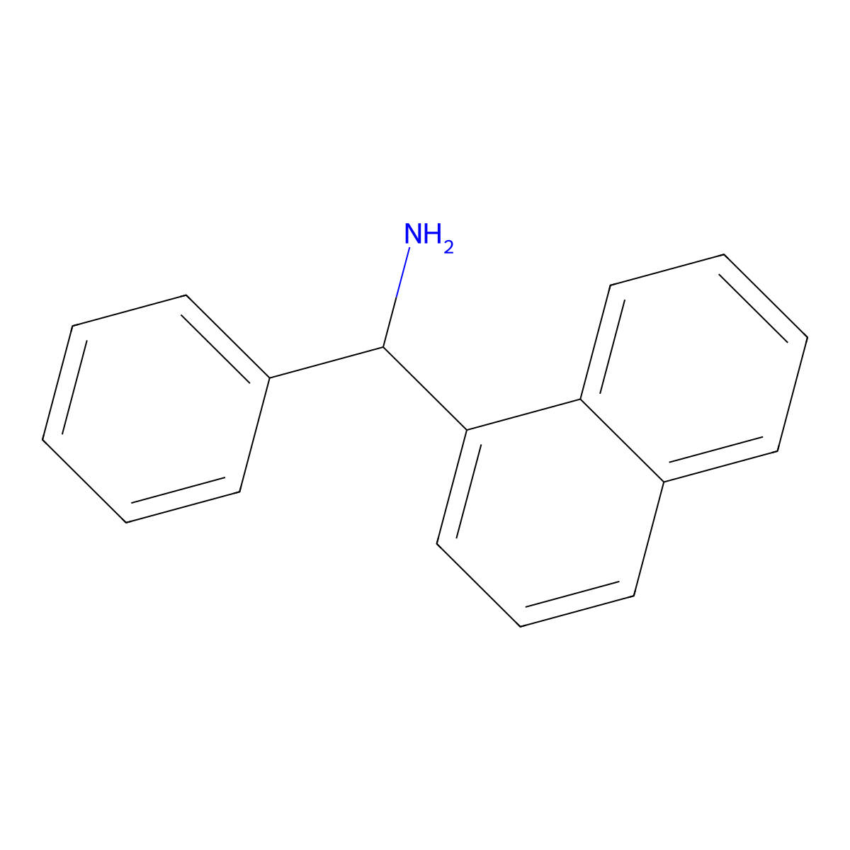 alpha-Phenyl-1-naphthalenemethanamine molecular structure, CAS 2936-63-2