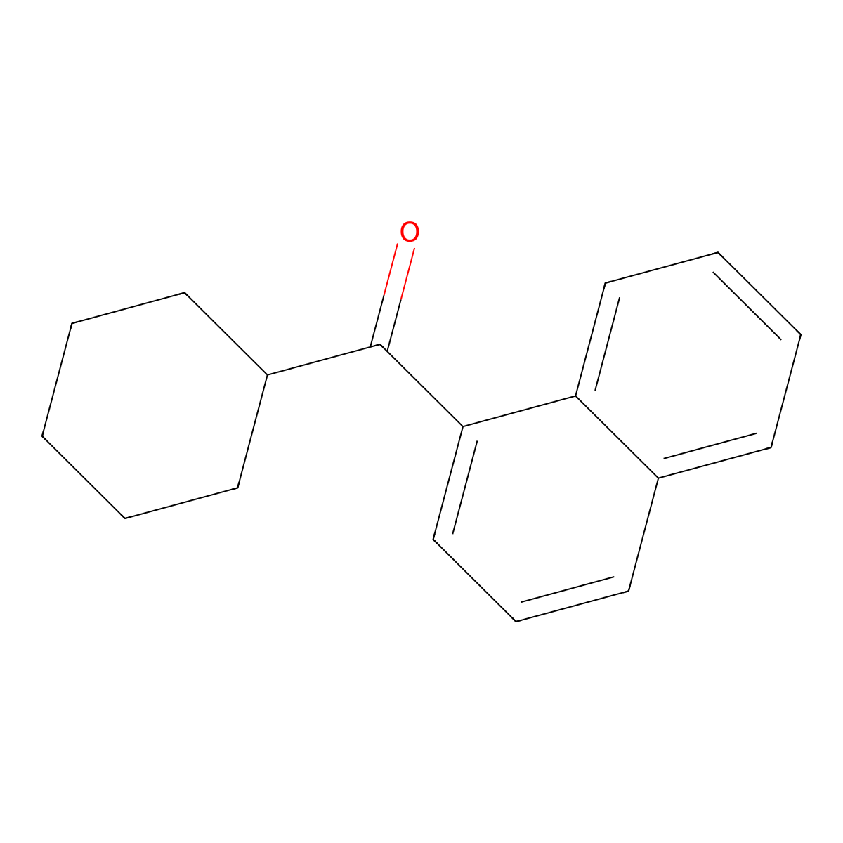 Cyclohexyl(naphthalen-1-yl)methanone molecular structure, CAS 2936-65-4
