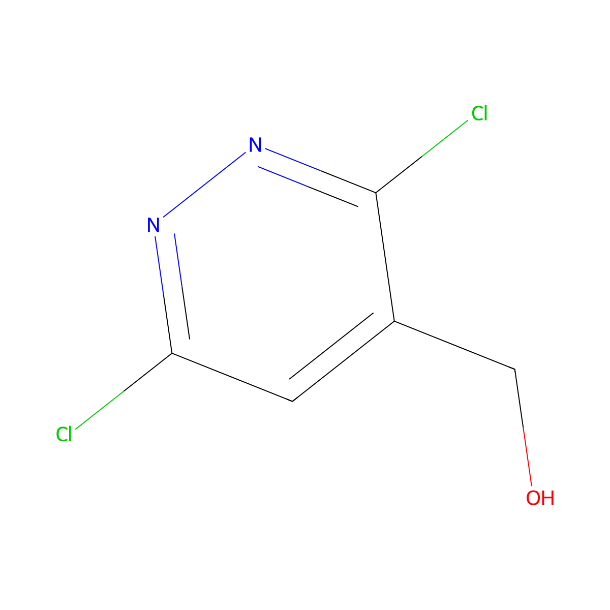 (3,6-Dichloropyridazin-4-yl)methanol molecular structure, CAS 29360-81-4