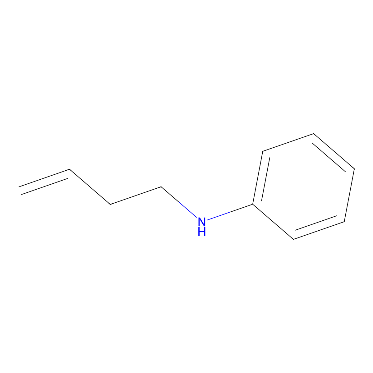 Benzenamine, N-3-butenyl- molecular structure, CAS 29369-71-9
