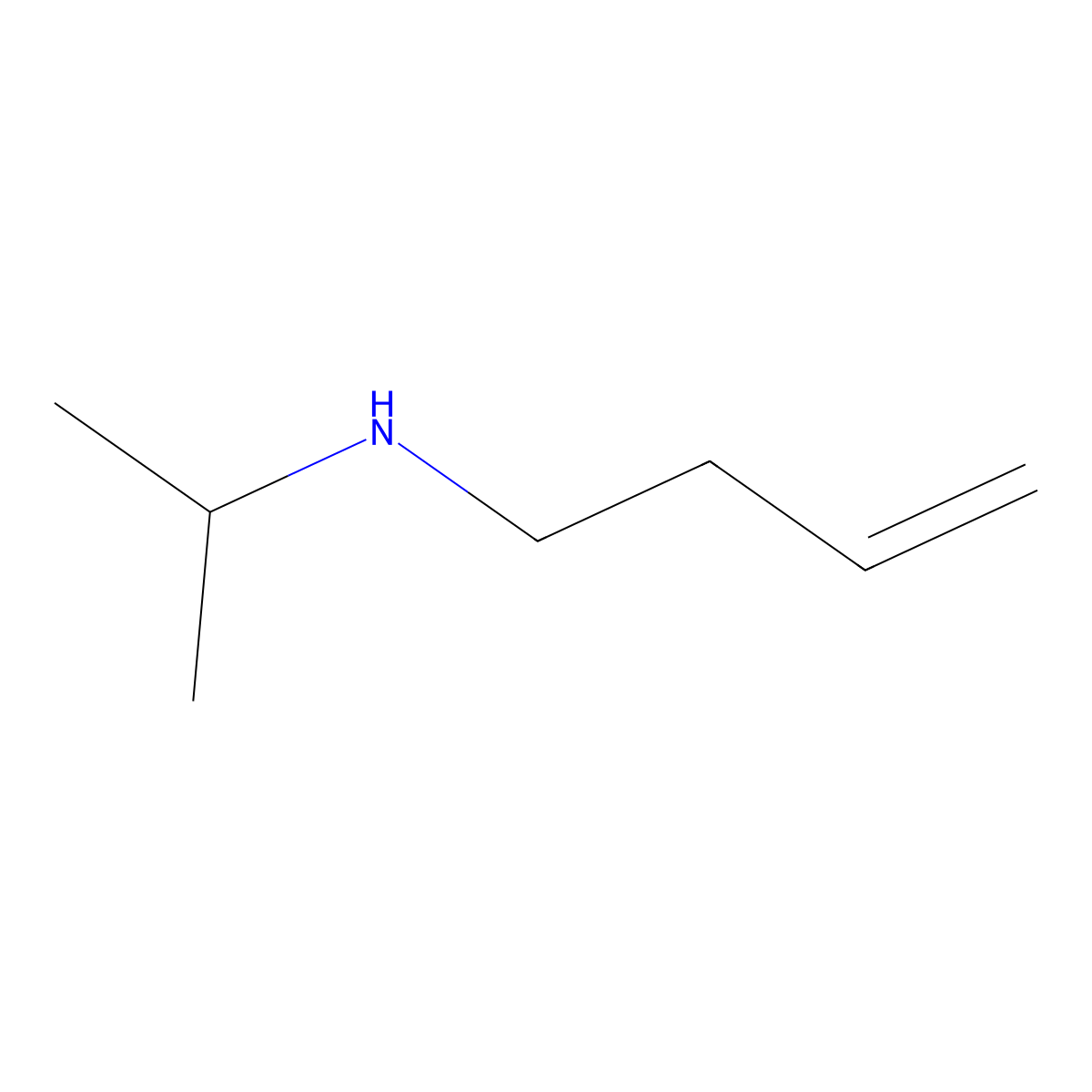 (But-3-en-1-yl)(propan-2-yl)amine molecular structure, CAS 29369-72-0