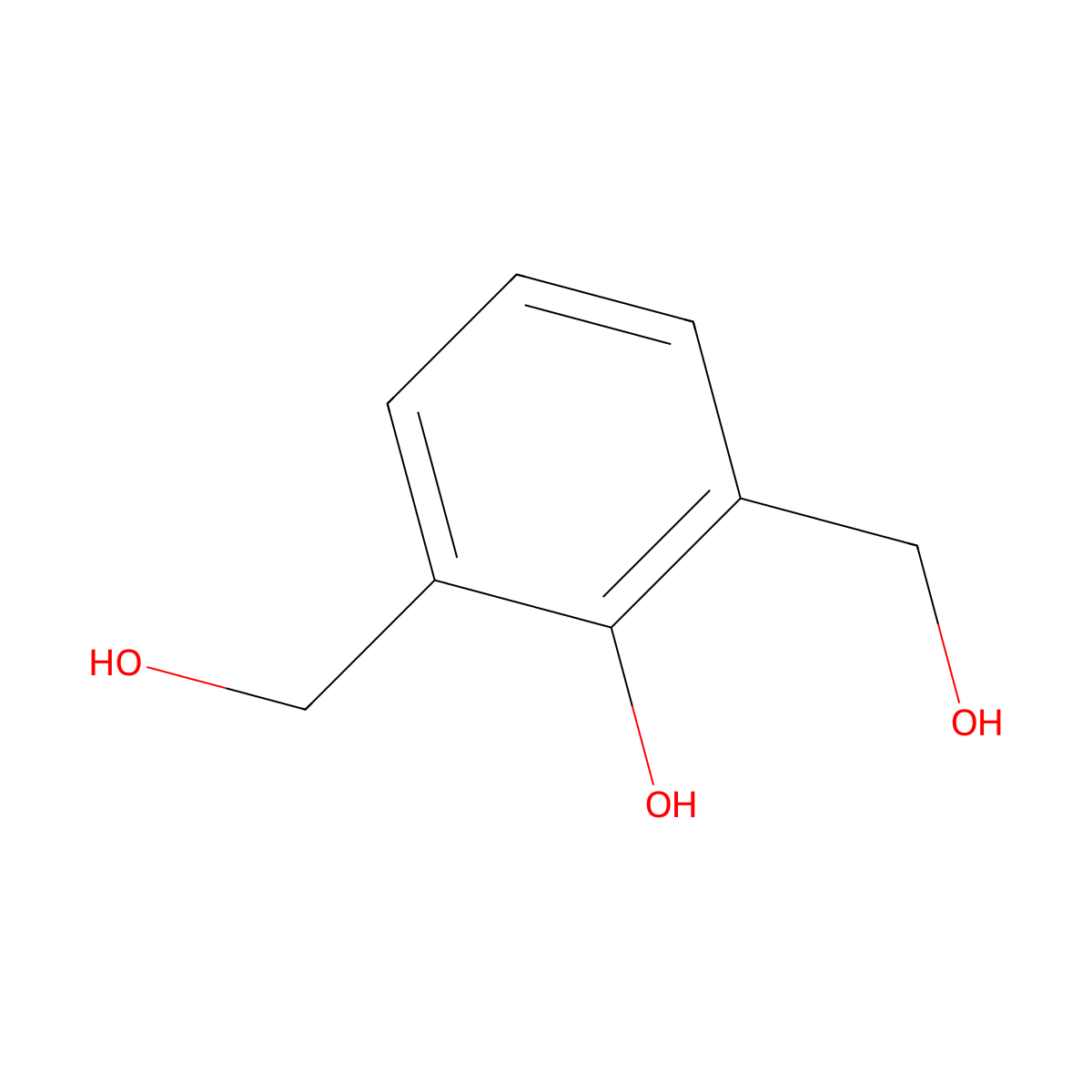 2,6-Bis(hydroxymethyl)phenol molecular structure, CAS 2937-59-9